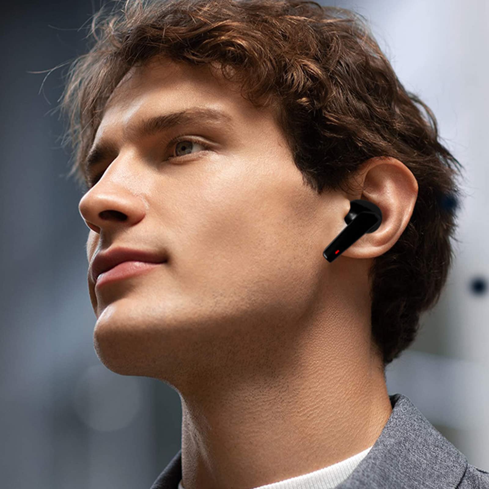Wireless Bluetooth Earbuds with Touch Control & Built-in Mic - IPX5 Waterproof Stereo Headphones with USB-C Charging Case | Perfect for Running, Gym Workouts & Office Use