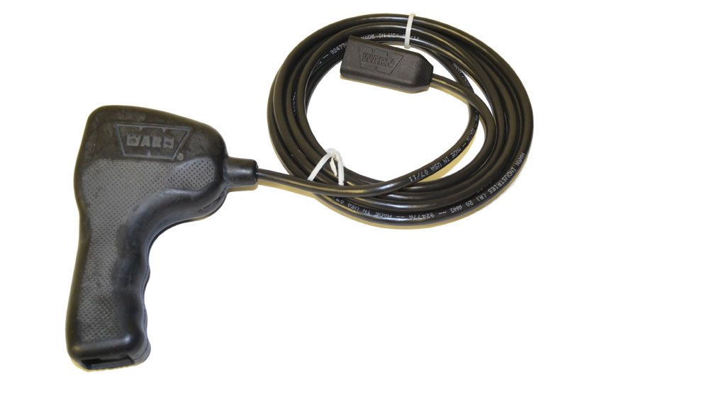 WARN 83653 Plug-In Winch Remote Controller with 12-Foot Cable - Compatible with PowerPlant Winches | Handheld Wireless Control for Off-Road, Towing & Recovery | ATV, Jeep & Truck Accessories