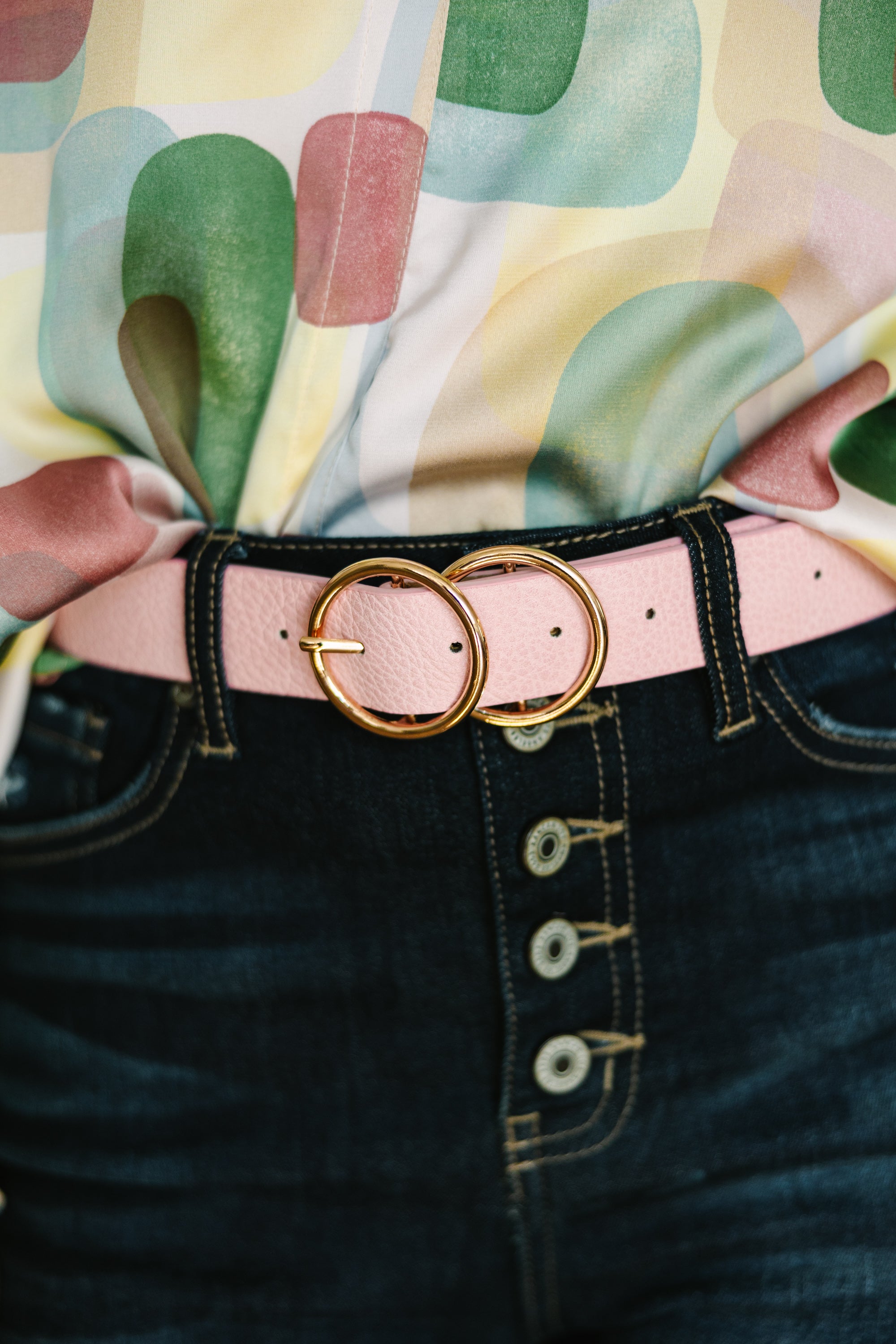 Stylish Blush Pink Belt for Women - Adjustable Waistband Fashion Accessory - Perfect for Dresses, Jeans & Office Outfits