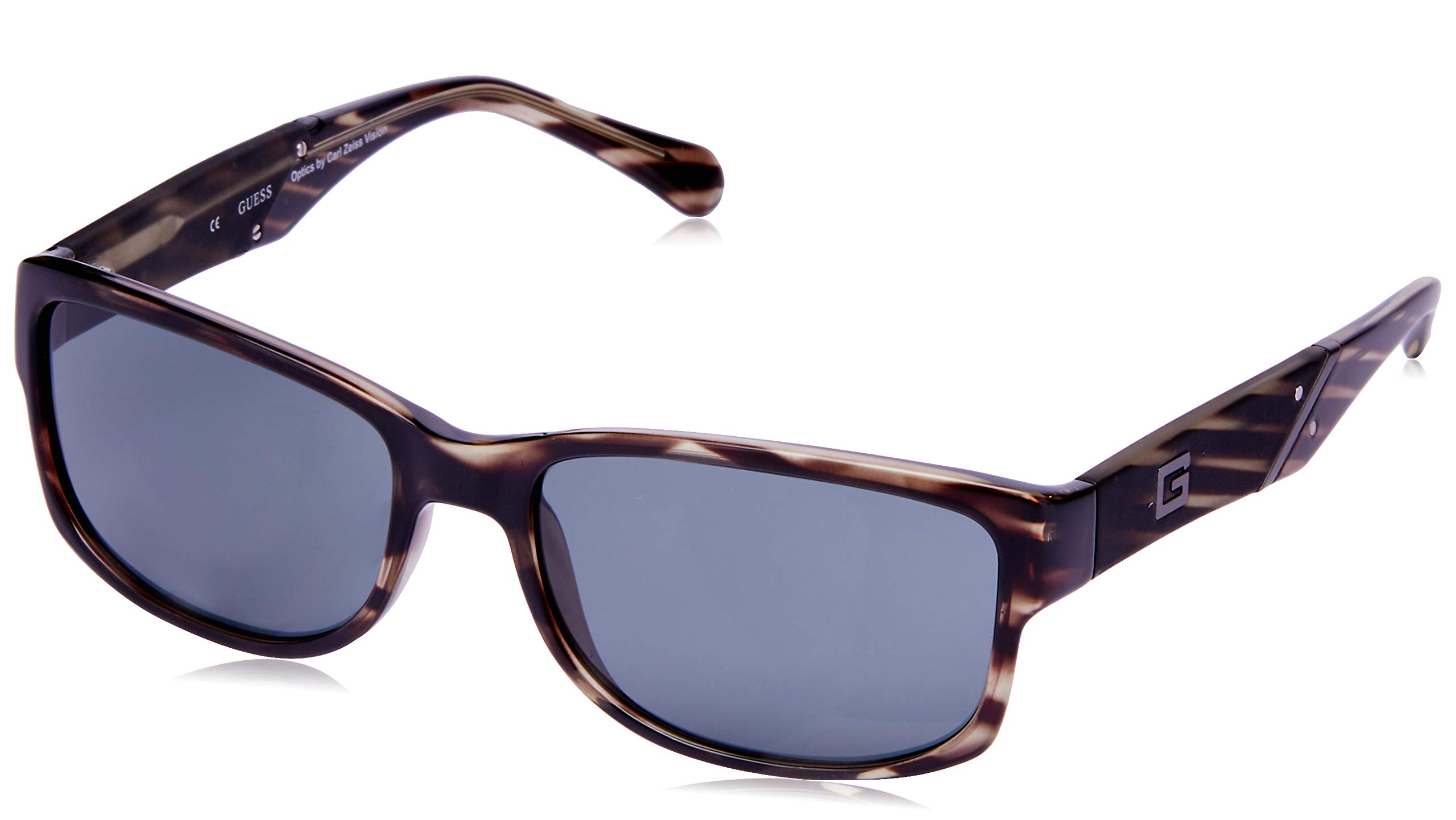 Guess Striped Grey Small Square Sunglasses for Women - Trendy UV Protection Shades for Outdoor, Beach & Summer Fashion