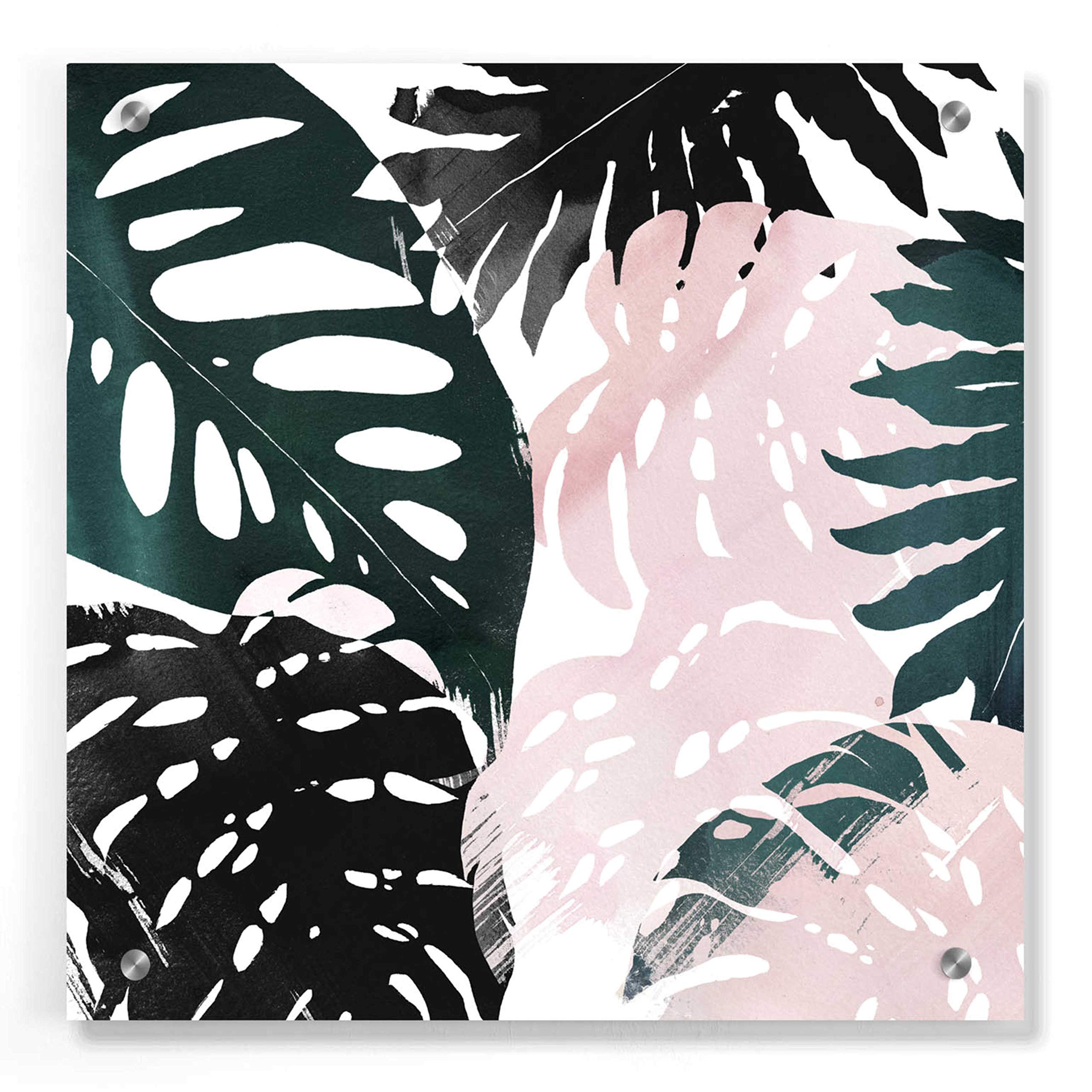 Grace Popp 'Paradise Sweep I' Acrylic Glass Wall Art - 36x36 Inch Modern Abstract Painting for Living Room, Bedroom & Office Decor