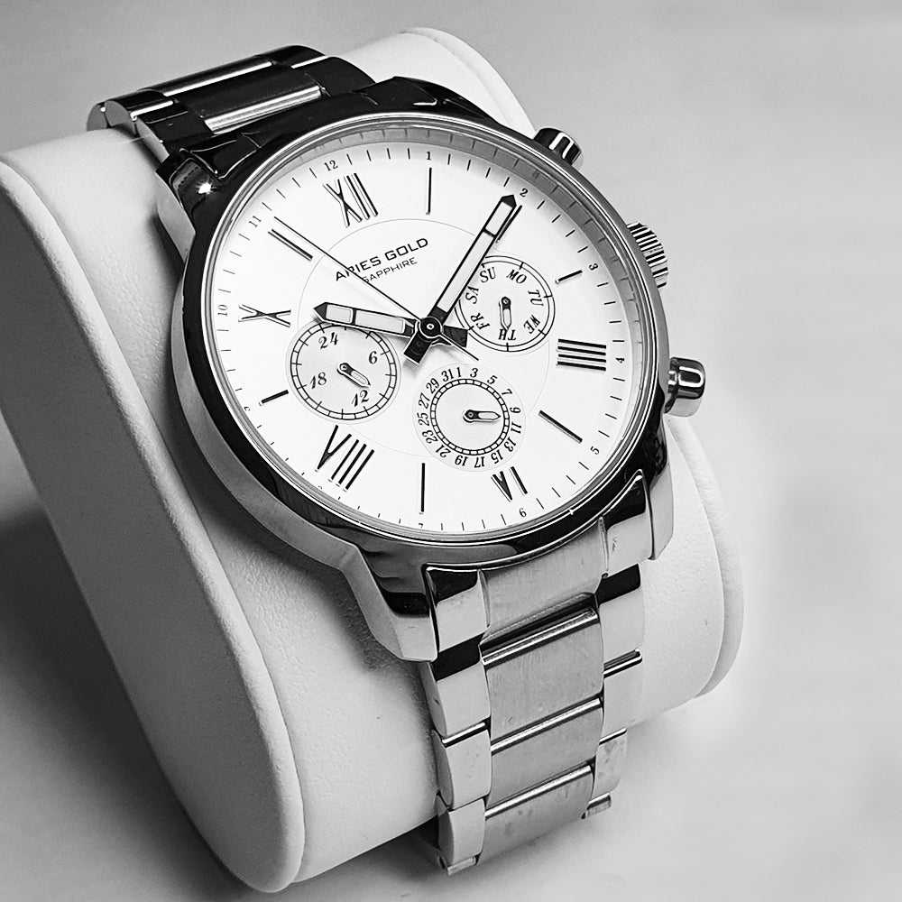 Aries Gold Urban Eternal G 103 Stainless Steel Men's Watch - Stylish & Durable for Everyday Wear, Business & Formal Occasions