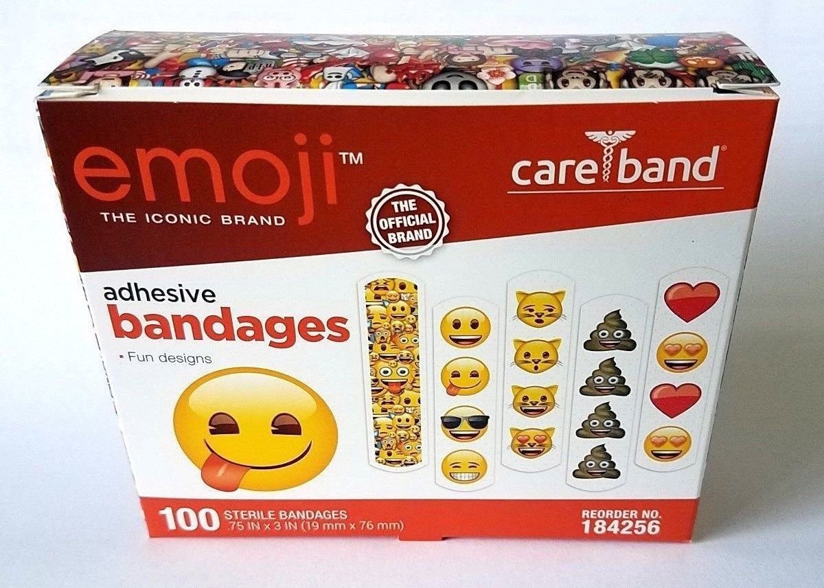 Emoji Adhesive Strips - 100 Pack | Fun Decorative Stickers for Scrapbooking, DIY Crafts & Kids Activities