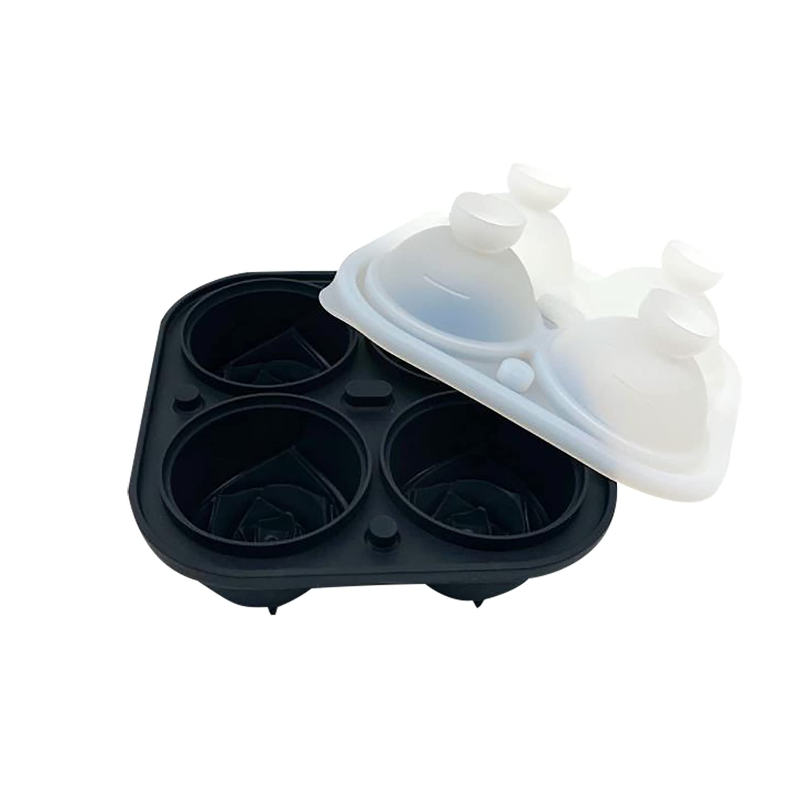 YaYiYa Rose Flower Ice Cube Mold - 4 Creative Rose-Shaped Ice Cubes for Cocktails, Drinks & Decor - Reusable Silicone Ice Tray (SI1) | Perfect for Parties, Weddings & Home Bar Decorations