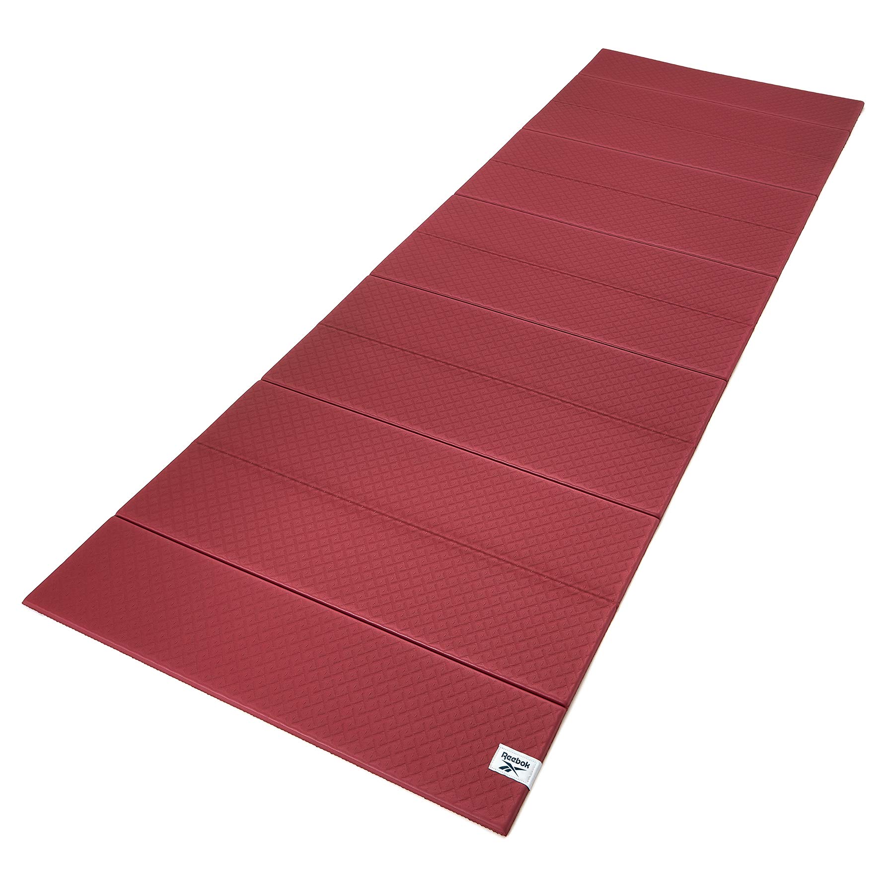 Reebok Premium Folded Yoga Mat for Women & Men - Non-Slip, Eco-Friendly, Extra Thick Exercise Mat - Perfect for Yoga, Pilates, Gym & Home Workouts
