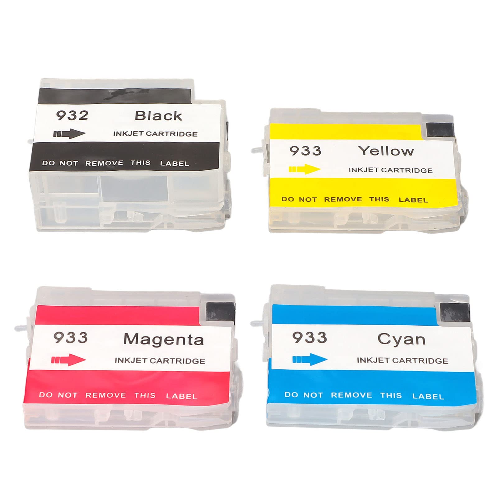 Refillable Ink Cartridges 4-Pack - Compatible with HP Officejet Printers | High-Quality PP Replacement Cartridges for Home & Office Use