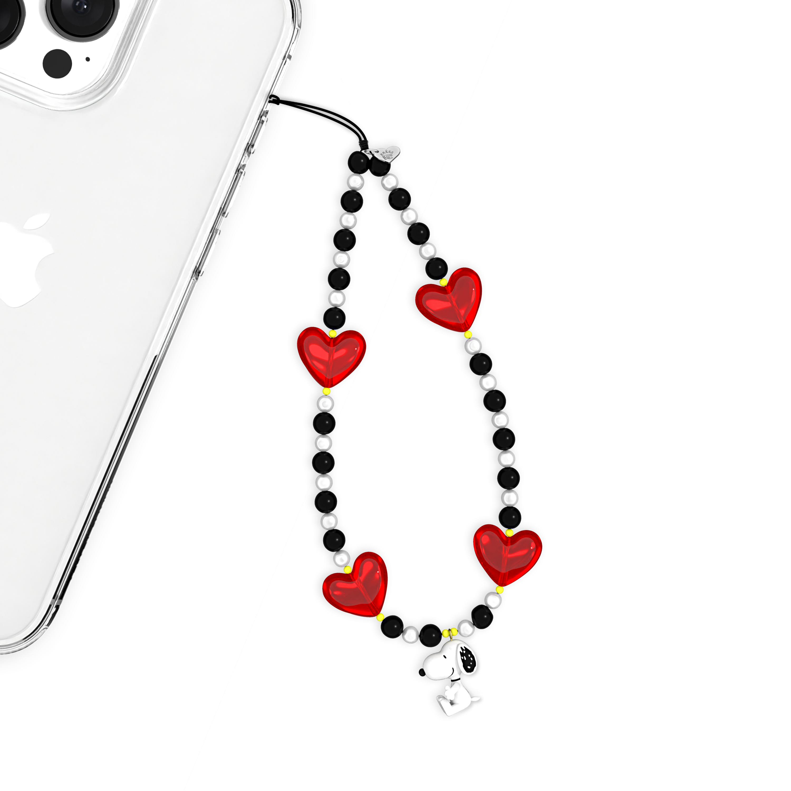 Cute Snoopy Heart Phone Charm - Adorable Cartoon Dog Pendant for Cellphone Accessories | Perfect Gift for Kids, Teens & Snoopy Fans | Use for Phone, Keys, Bags & Backpacks