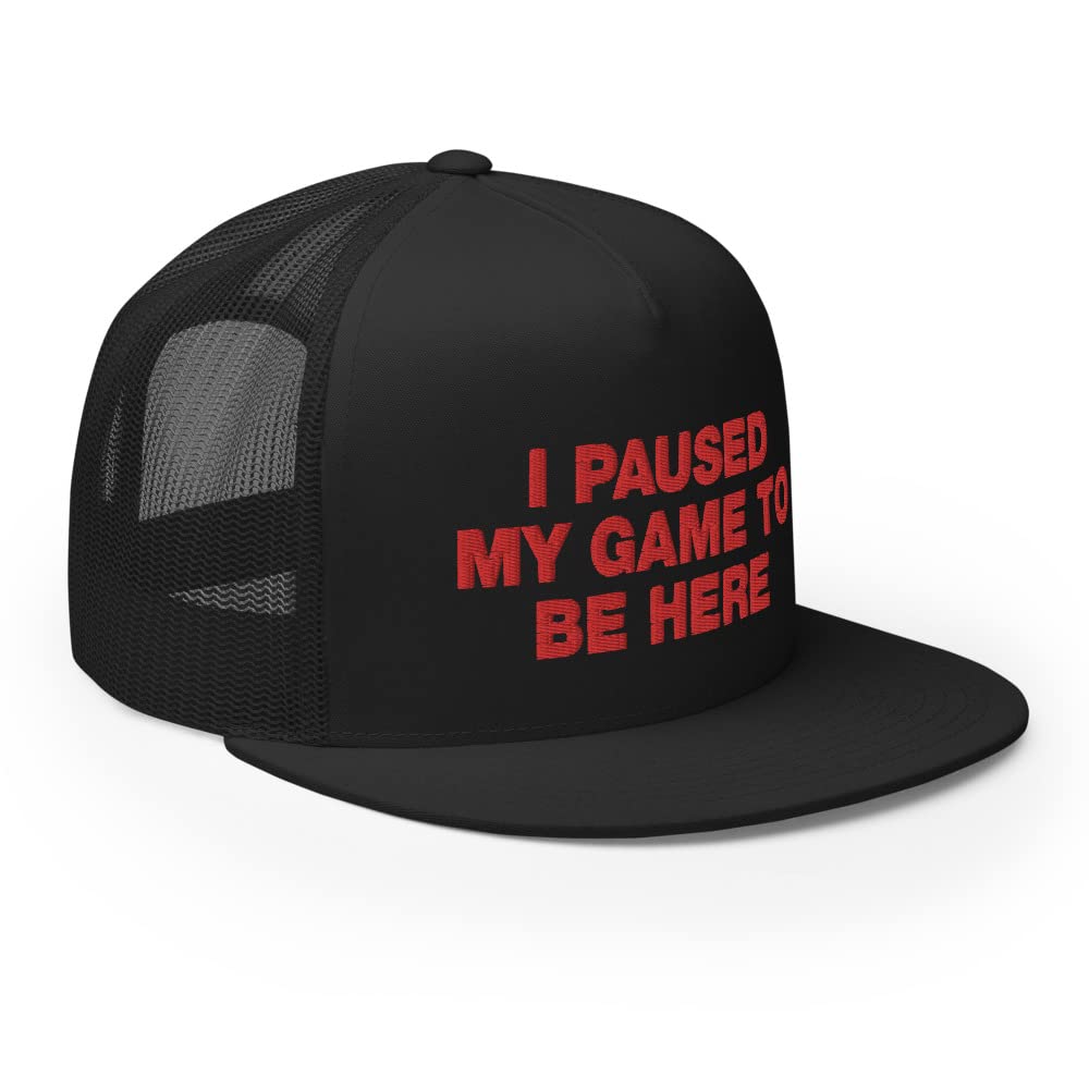 Funny Gamer Trucker Hat - Embroidered Adjustable Baseball Cap for Men & Women - Perfect for Gaming, Cosplay, and Everyday Casual Wear