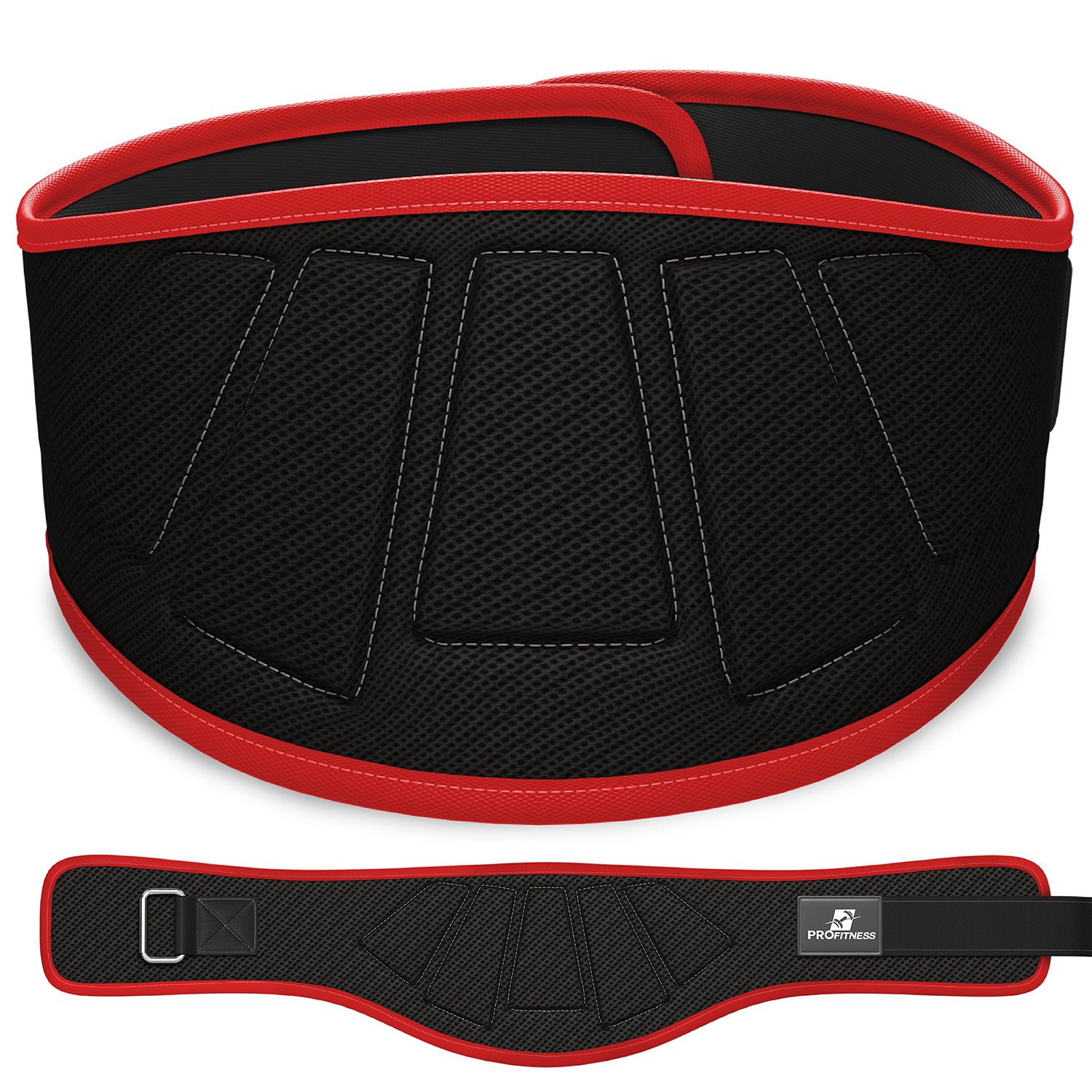 ProFitness Weight Lifting Belt for Men & Women - Premium Gym Belt for Squats, Deadlifts & Strength Training - Adjustable Back Support Belt for Weightlifting & CrossFit - Ideal for Powerlifting, Bodybuilding & Functional Fitness Workouts