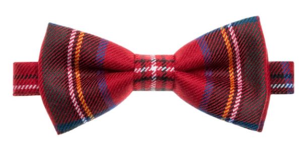 Royal Stewart Tartan Bow Tie for Men - Classic Scottish Plaid Necktie for Weddings, Parties & Formal Events