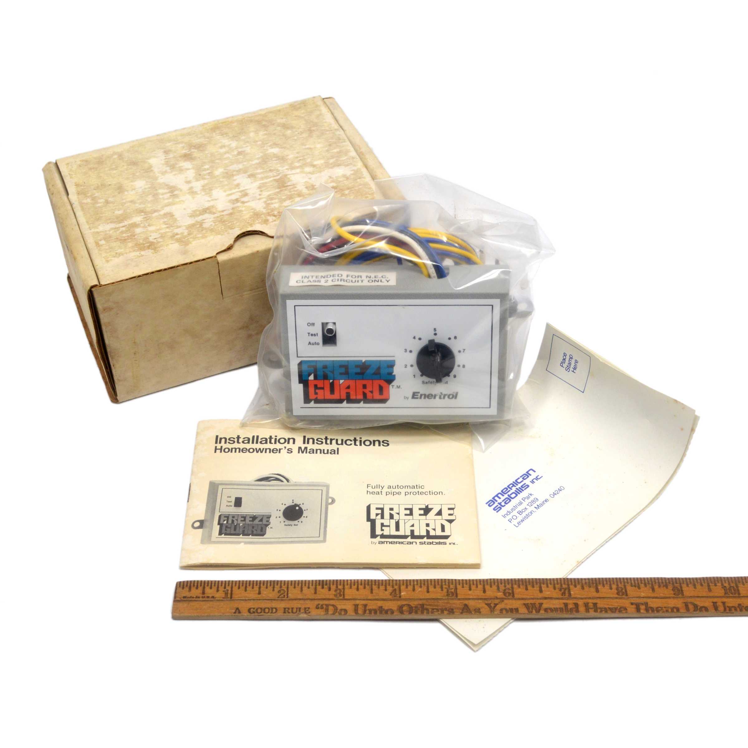 New (Open Box) FREEZE GUARD Enertrol by AMERICAN STABILIS Heat Pipe Protection - Prevent Frozen Pipes in Winter for Home & RV Plumbing Systems