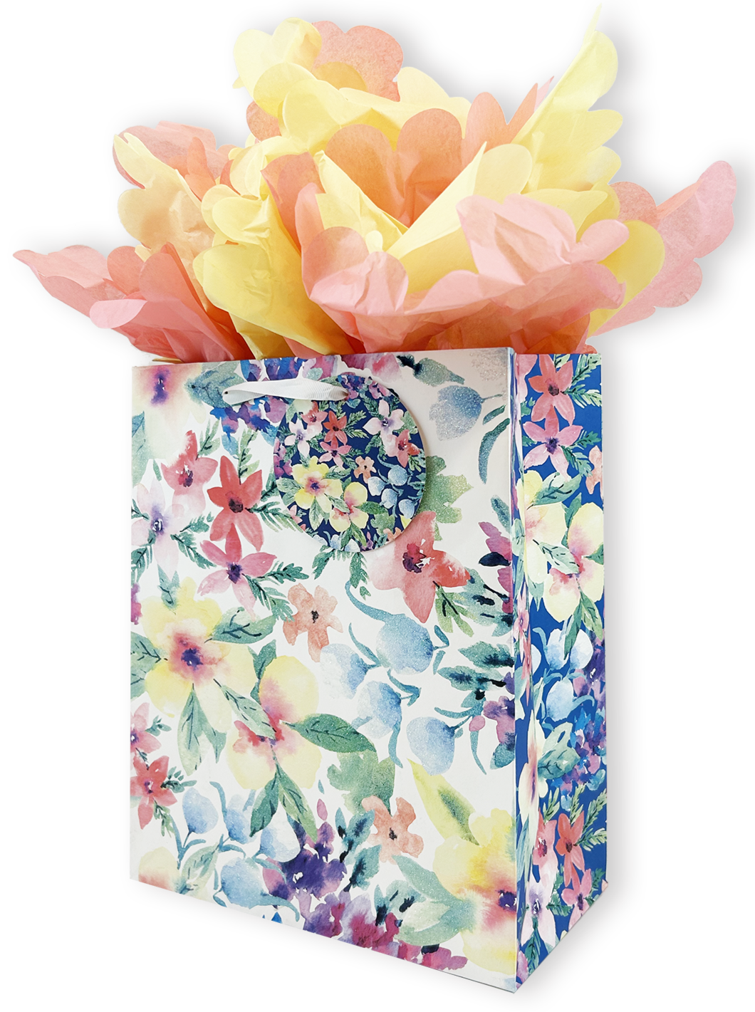 Bright Blooms Garden Gift Bag - Elegant Floral Design for Birthdays, Weddings & Party Favors - Perfect for Gifts, Decorations & Special Occasions