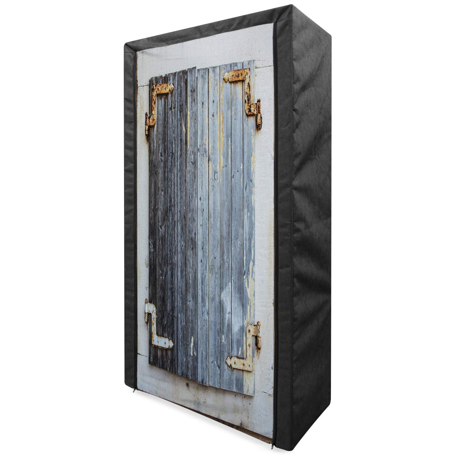 Ambesonne Portable Fabric Wardrobe with Shelves - 33.5