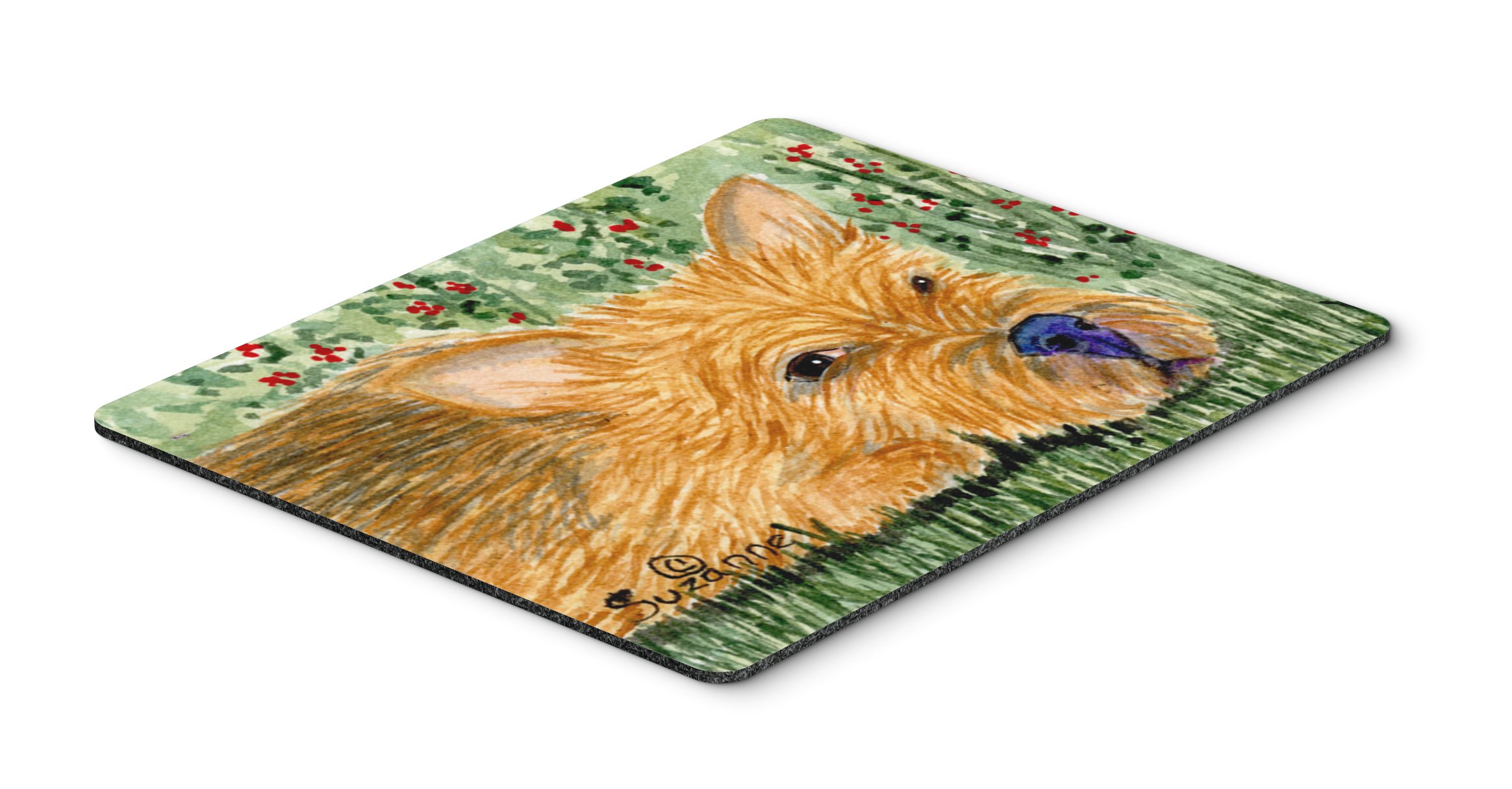 Norwich Terrier Mouse Pad - Large Washable Non-Slip Desk Mat for Home Office, Gaming & Computer Work - Cute Dog Design Hot Pad & Trivet for Kitchen Use