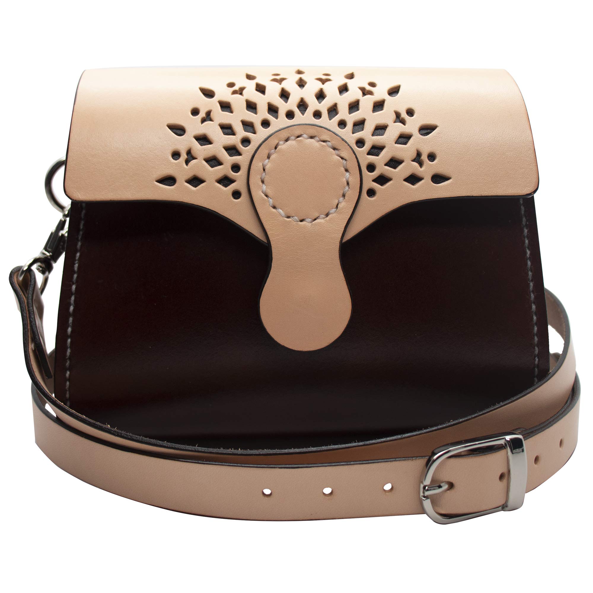 Realeather Silver Edition Derby Shoulder Bag - Premium Leathercraft Kit for DIY Leather Purse Making | Perfect for Travel, Work & Everyday Use