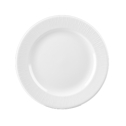 Churchill Bamboo 10.25 Inch White Plates - Pack of 12 Eco-Friendly Disposable Dinner Plates for Parties, Picnics & Events | WHBALP101