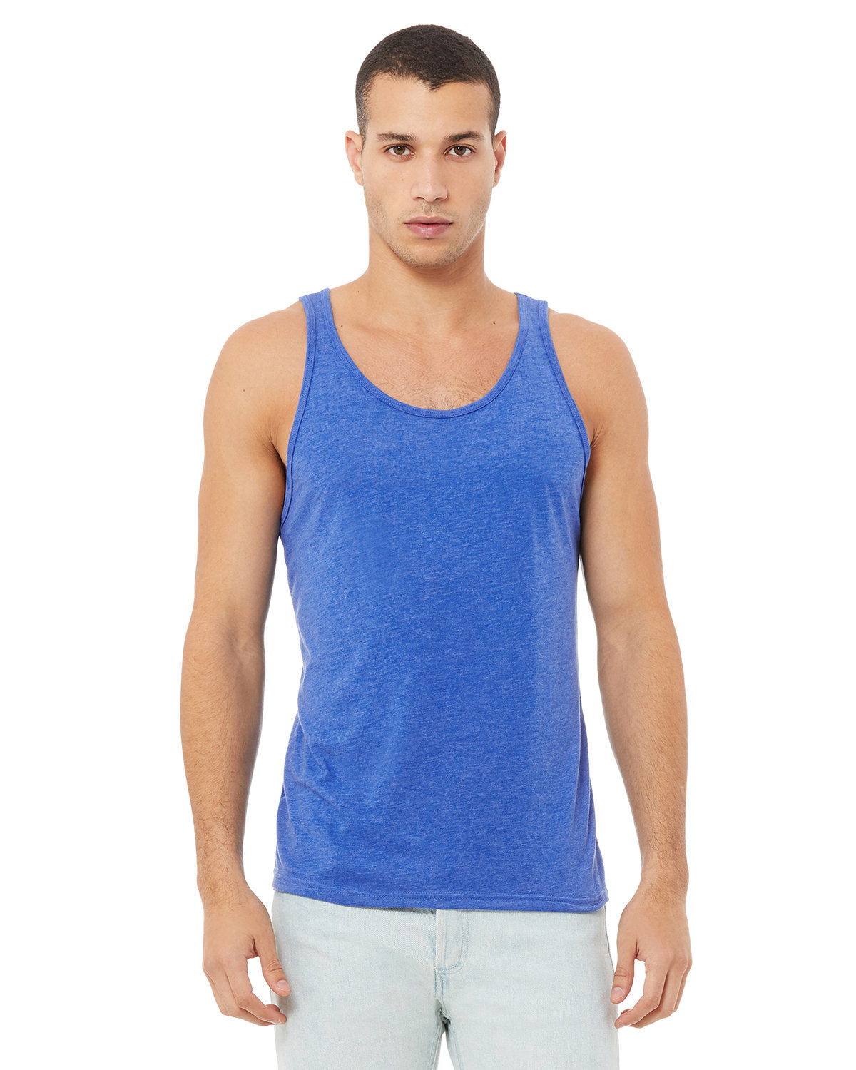 Bella + Canvas 3480 Unisex Jersey Tank Top - Soft Cotton Relaxed Fit for Men & Women - Perfect for Gym, Beach & Summer Outfits