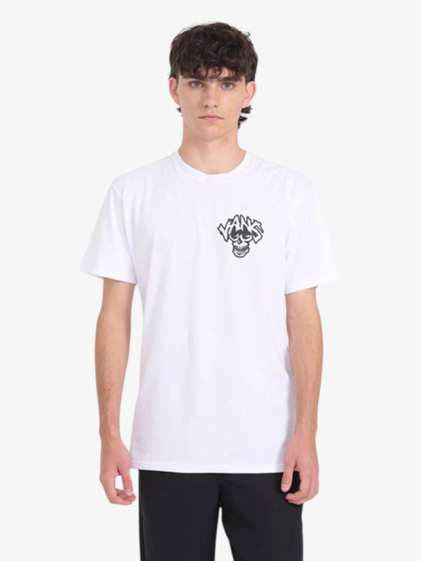 Vans Spirit World SS White T-Shirt - Men's Graphic Tee for Casual Wear, Street Style & Skateboarding