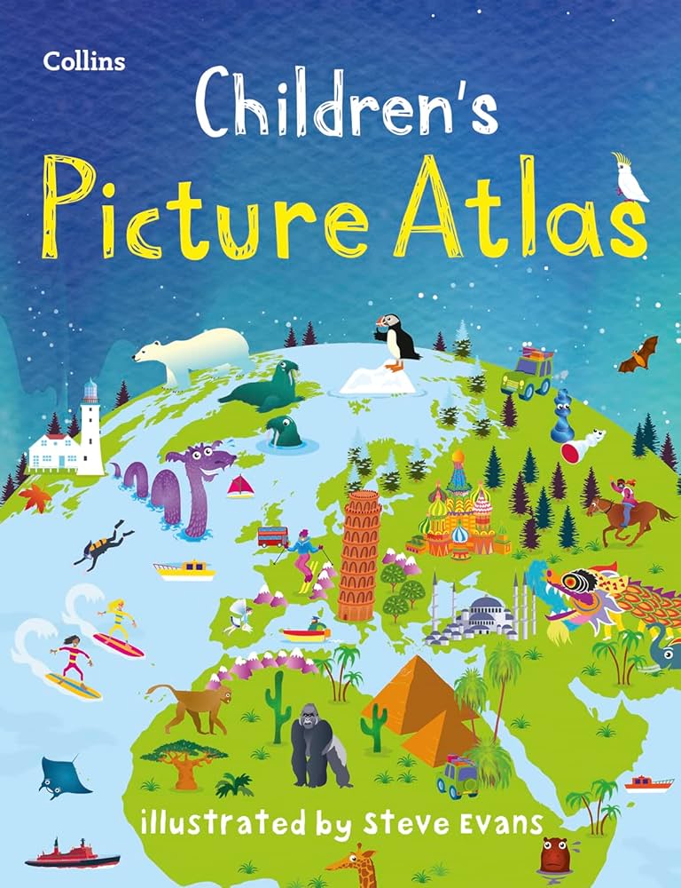 Best Children's Picture Atlas - Fun & Educational World Map Book for Kids - Perfect for Learning Geography at Home & School