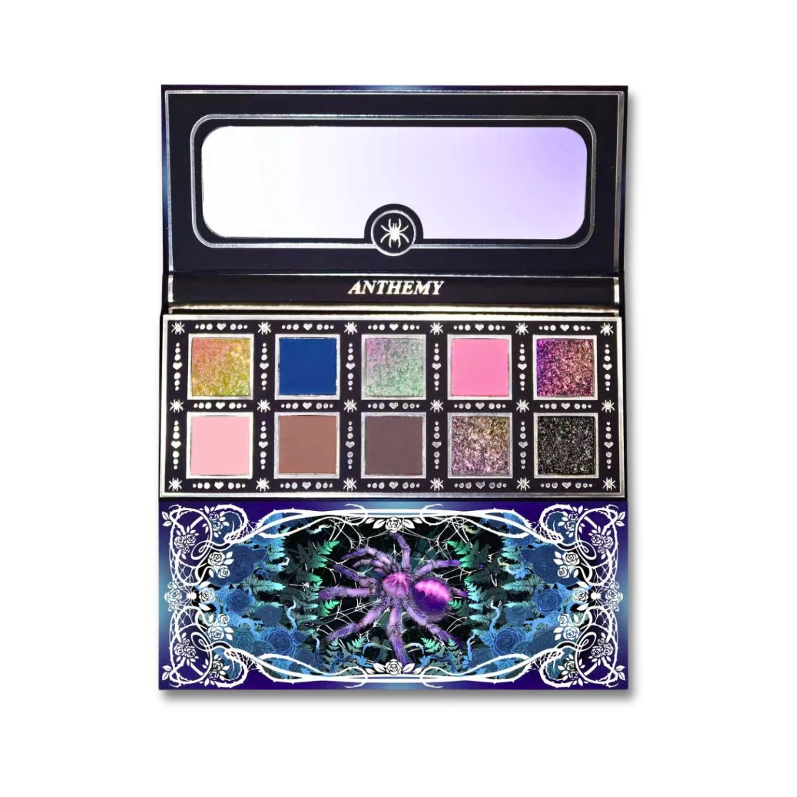 Anthemy Living Creatures Compendium 2.0 Moon Series - Furry Taratula Chameleon Eyeshadow Palette | Vegan Makeup Palette for Halloween, Cosplay & Fantasy Looks | Perfect for Professional Makeup Artists & Beauty Enthusiasts