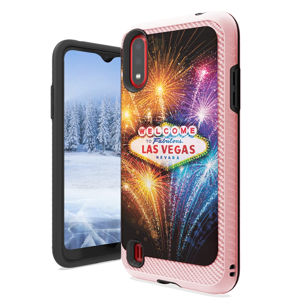 Cute Heavy Duty Phone Case for Samsung Galaxy A01 - Girly Style Cover for Women | Perfect for Daily Use & Travel