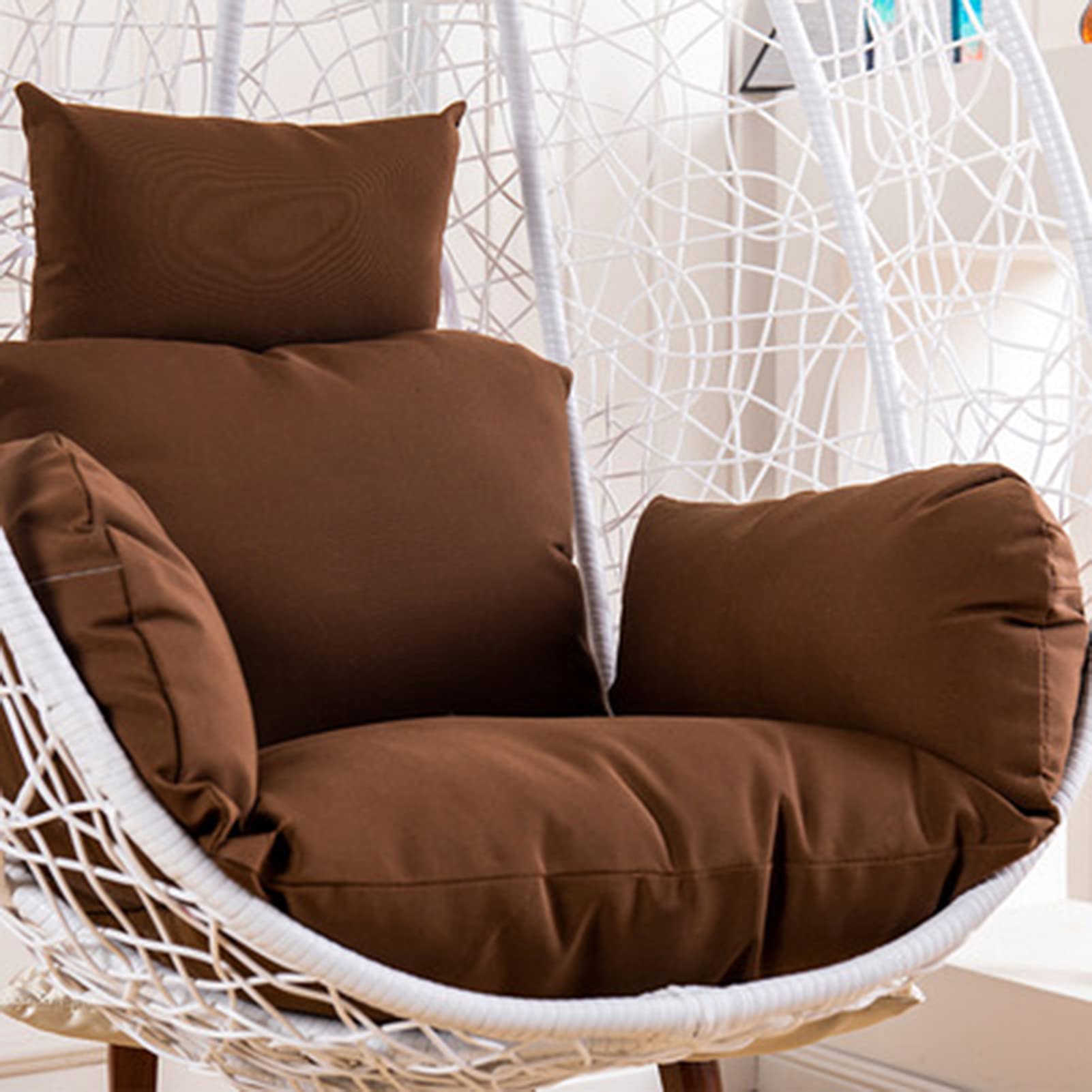 XIAOZHAO Thick Round Hanging Hammock Chair Cushion - Soft Swing Seat Pad for Indoor, Balcony & Garden Use - Egg Chair Accessory for Relaxation & Outdoor Lounging