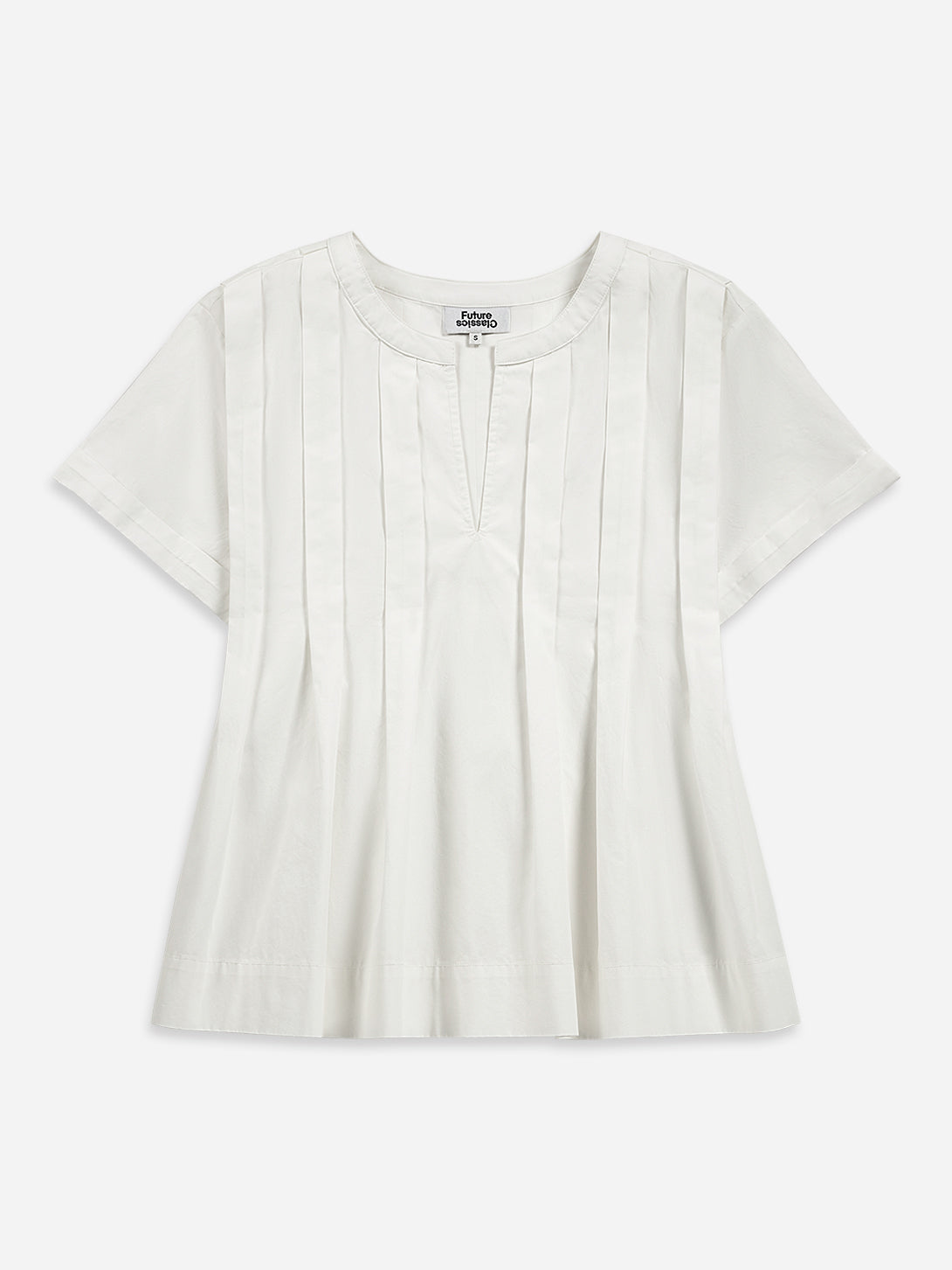 Fwwt5908B Pleated Blouse for Women - Classic Elegant Tops for Work & Casual Wear | Perfect for Office, Date Night & Special Occasions