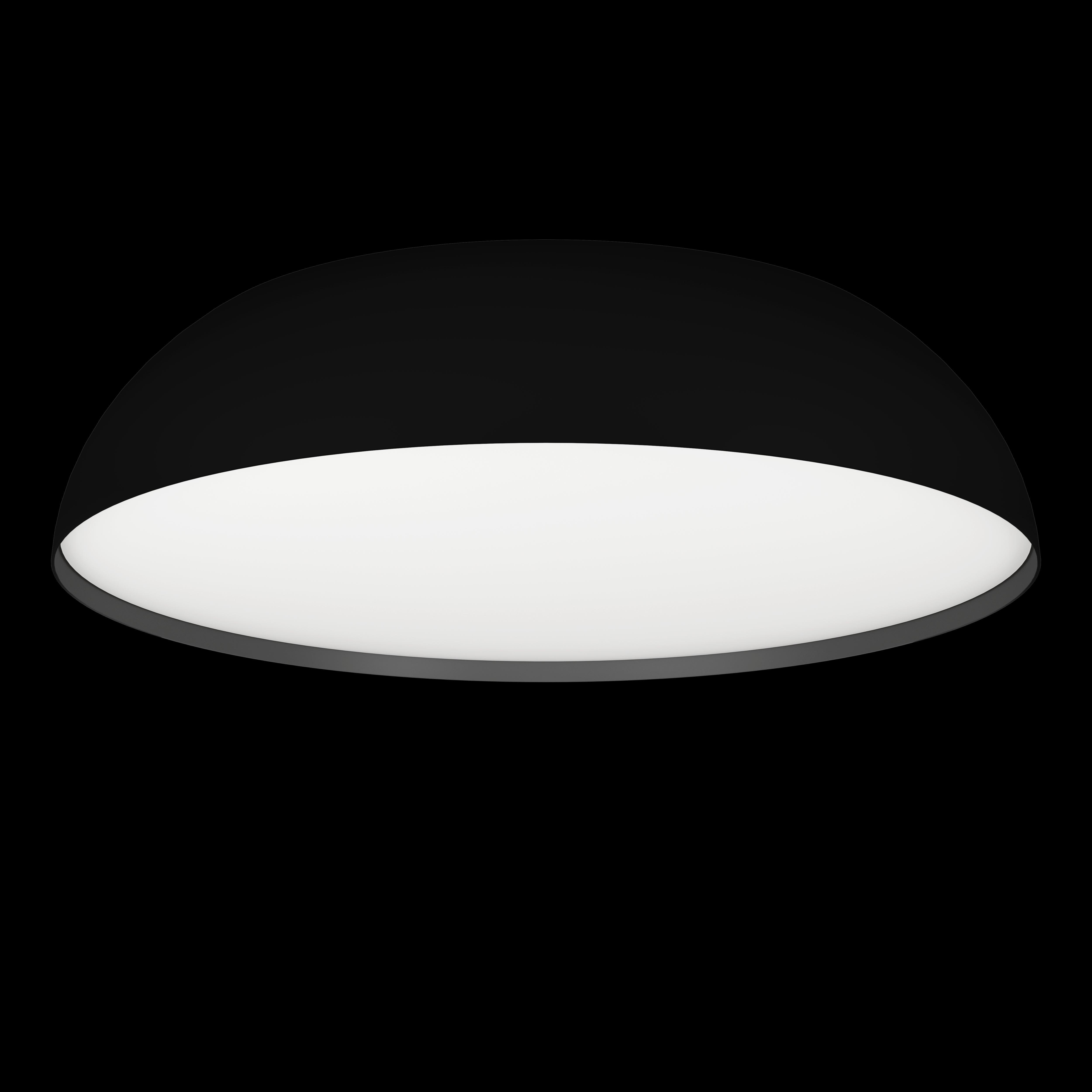 Smart LED Ceiling Light 55cm Round Black Flush Mount - Eglo Connect Tollos Z - Perfect for Living Room, Bedroom, or Kitchen Lighting