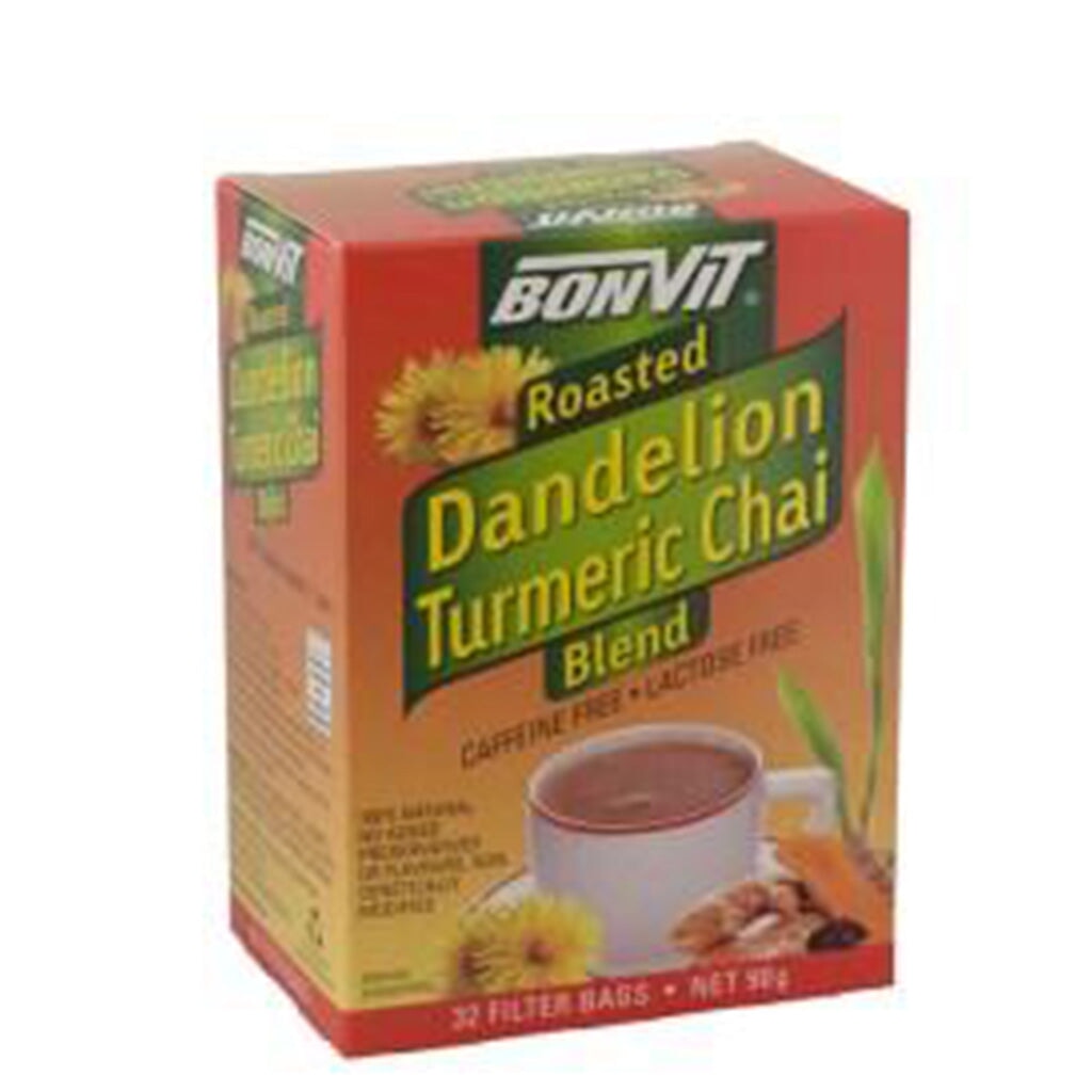 Organic Roasted Dandelion Turmeric Chai Tea Blend - Herbal Detox & Digestive Support - Perfect for Morning Energy & Evening Relaxation