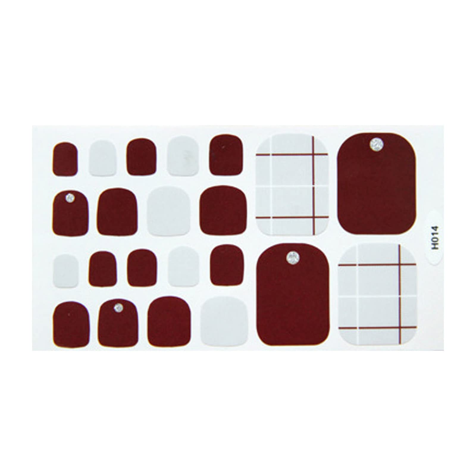 Waterproof DIY Nail Art Stickers for Women - Decorative Foot Nail Stickers for Pedicures, Toe Nail Designs & At-Home Manicures - Perfect for Parties, Weddings & Spa Days