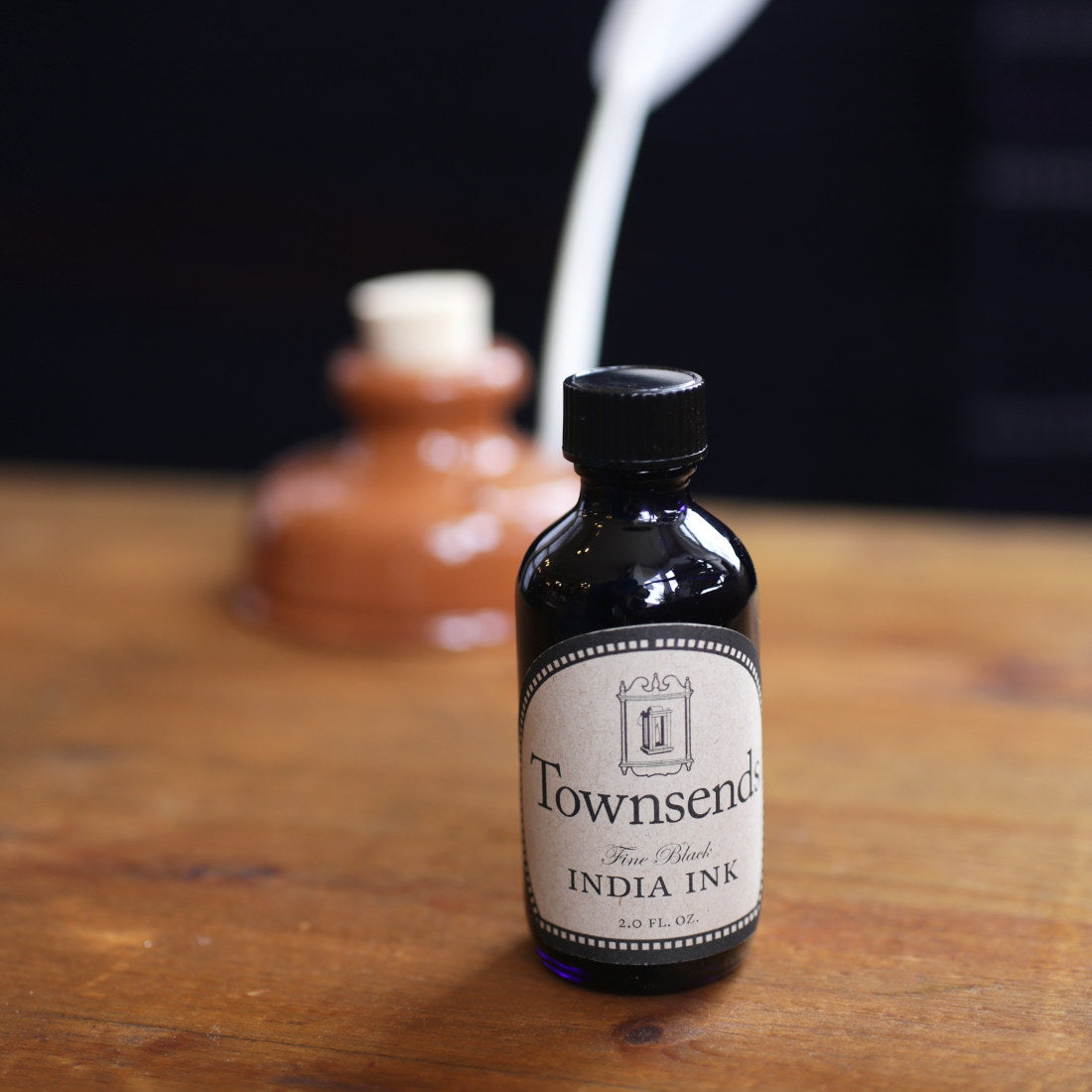 Premium Townsend's India Ink - Black Calligraphy & Drawing Ink for Artists - Perfect for Pen & Brush Lettering, Sketching, and Tattoo Practice