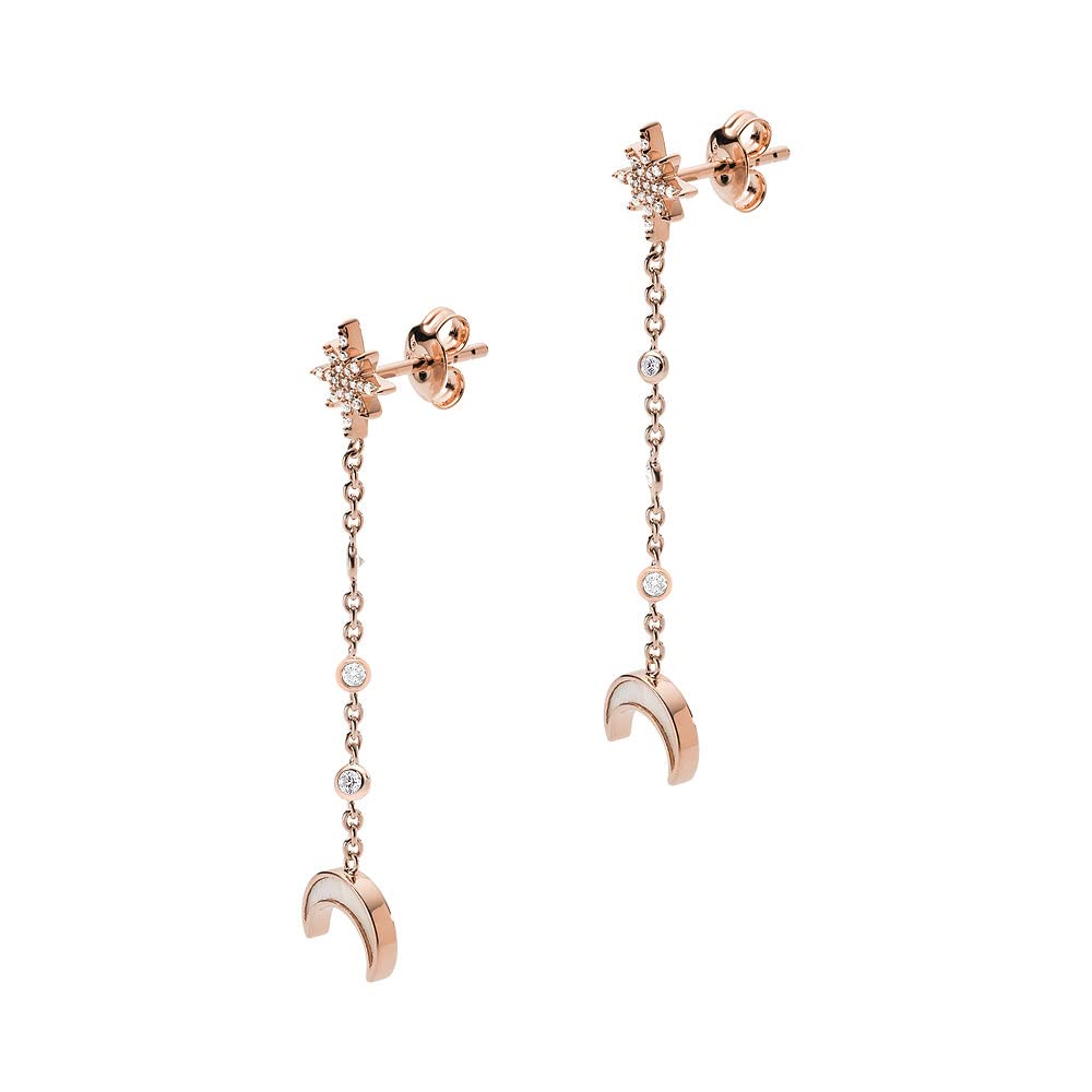 Emporio Armani EG3397221 Rose Gold & Silver Women's Earrings - Elegant Jewelry for Parties, Weddings & Special Occasions