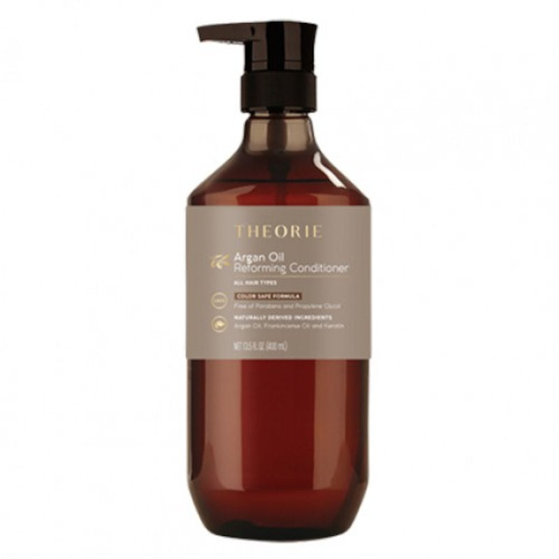 Theorie Argan Oil Reforming Conditioner 400ml - Hydrating & Repairing Hair Treatment for Dry, Damaged Hair - Perfect for Daily Use & Salon-Quality Results at Home