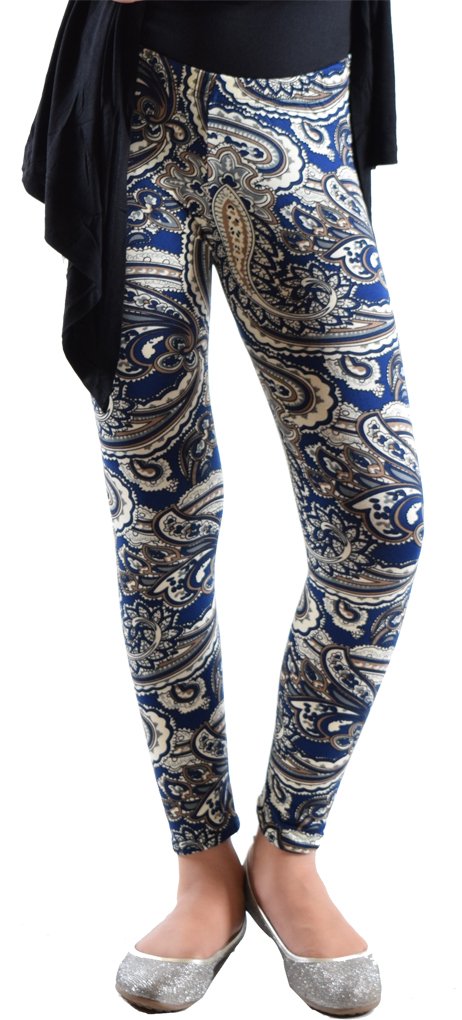 Dinamit Girls Printed Leggings - Stretchy Comfortable Jeggings for Teens & Kids - Perfect for School, Playdates & Casual Outfits