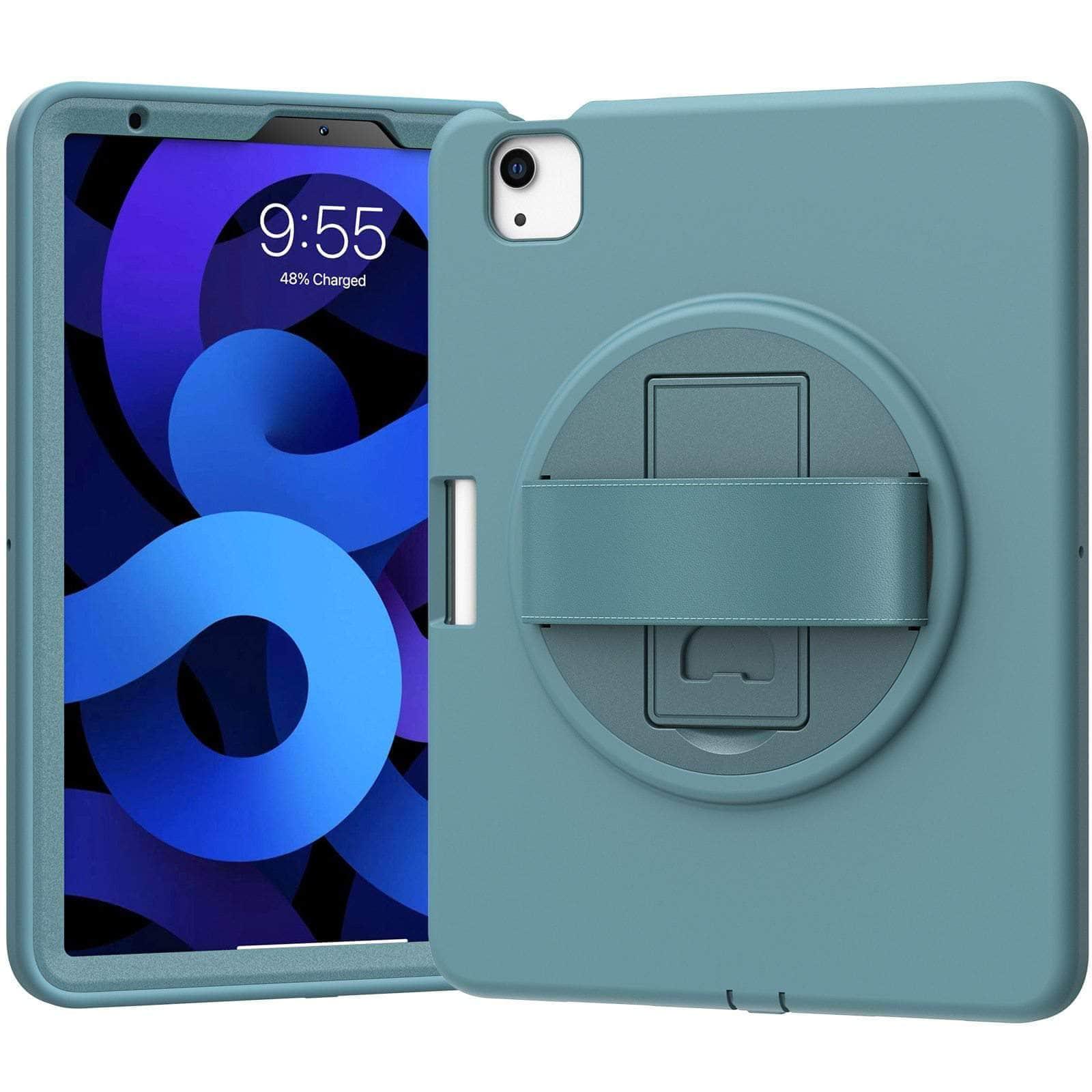 Durable Silicone Case for iPad Air 5 - Shockproof Protective Cover with Hand Strap | Perfect for Outdoor Use, Travel & Work