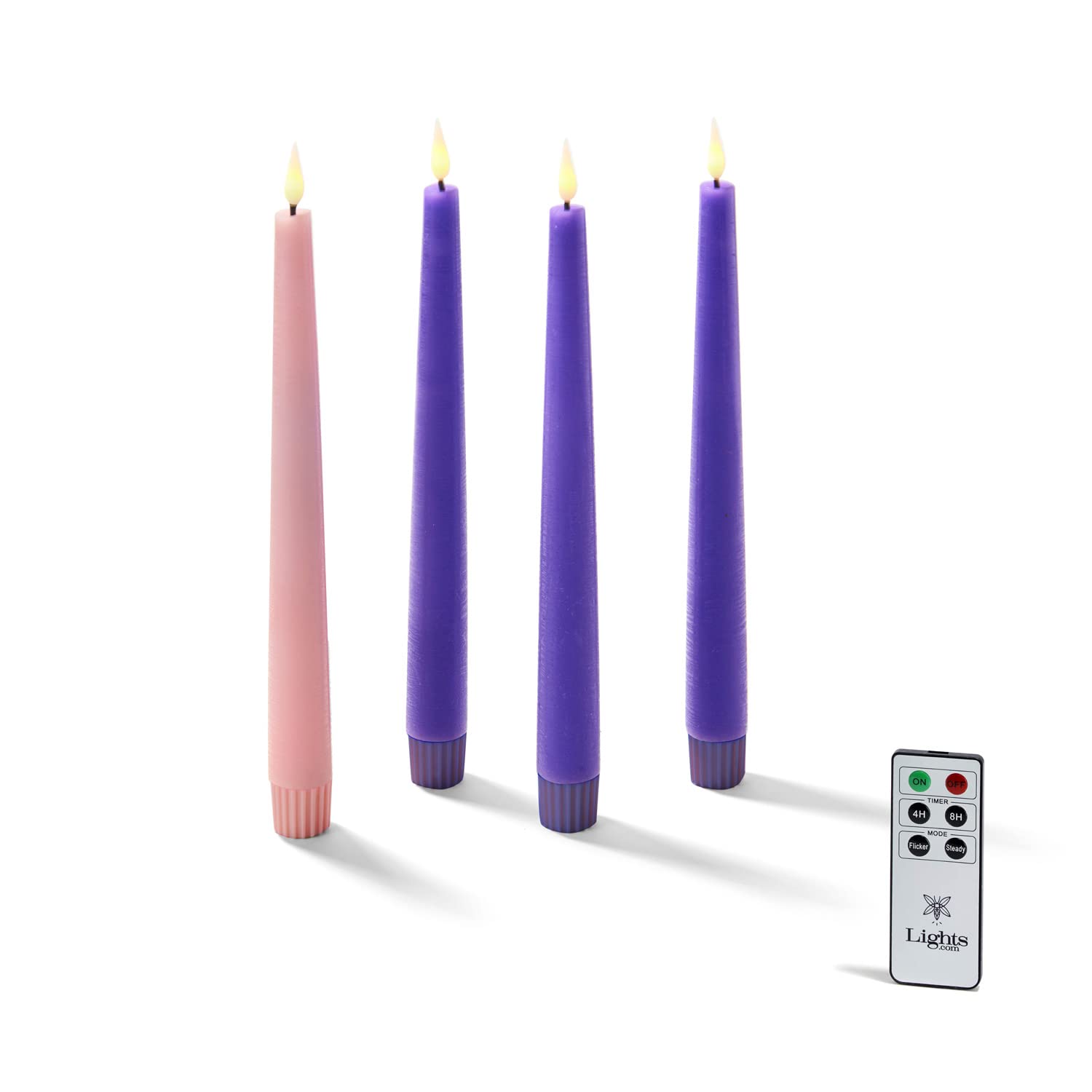 Battery Operated Flameless Candles Set of 4 - 9