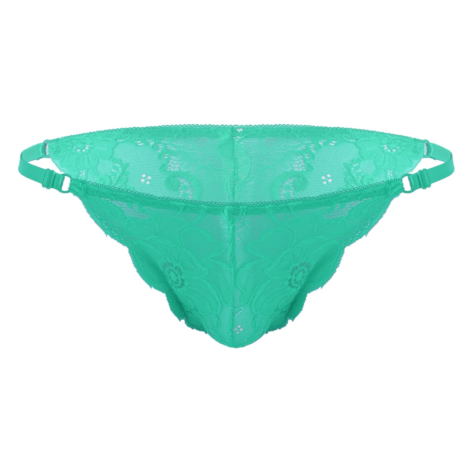 ACSUSS Men's Lace Jockstrap Underwear - Gay Lingerie, Seamless Tanga Briefs for Men - Sexy & Comfortable Panties for Nightwear, Intimate Moments & Special Occasions