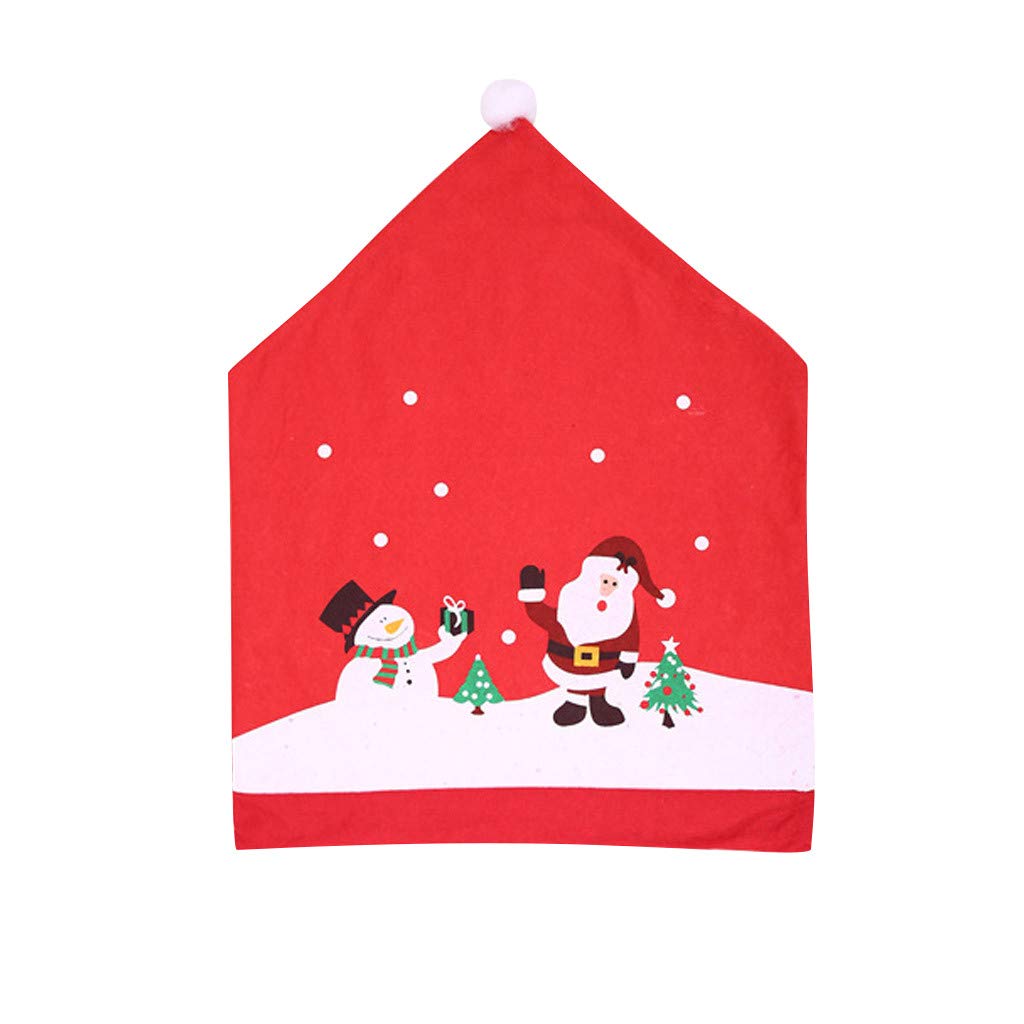 Santa Chair Cover - Christmas Dining & Couch Decor for Parties