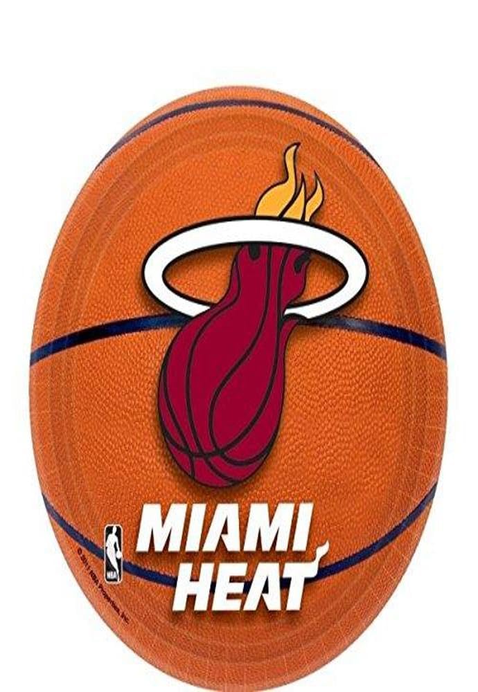 Amscan Miami Heat Round Plates 7