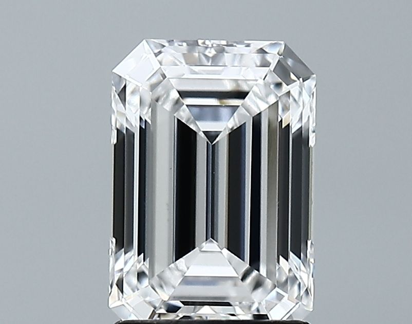 1.91 Carat D Color VVS2 Clarity Emerald Cut Lab-Grown Diamond for Engagement Rings & Fine Jewelry