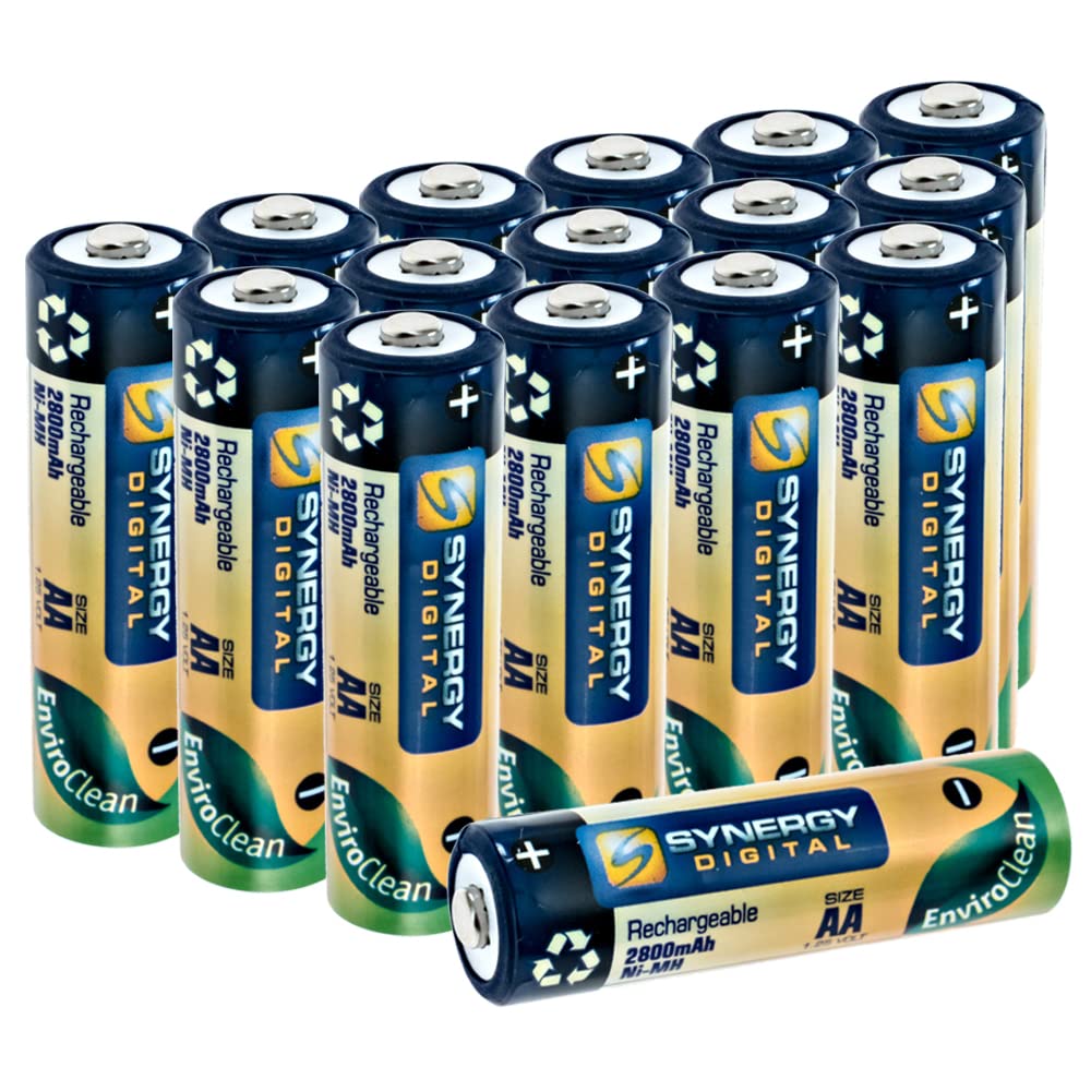 Synergy Digital Cordless Phone Batteries - 4 Pack AA Ni-MH 2800mAh Rechargeable Batteries for Uniden DCT5285-2 Phone | High Capacity Replacement Battery | Perfect for Home & Office Cordless Phones