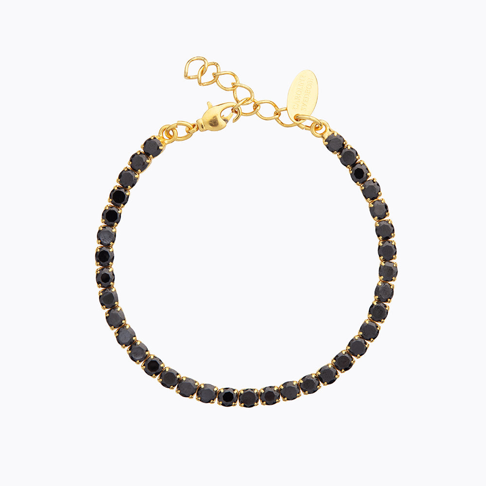 Zara Fashion Bracelet for Women - Elegant Jet Black Beaded Wrist Jewelry | Perfect for Casual Wear, Office, and Evening Outfits