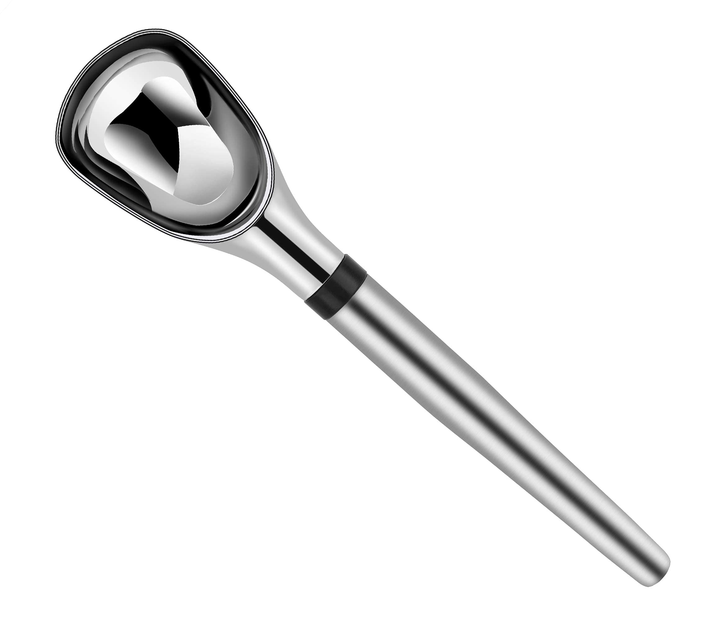 Premium AOWOTO Stainless Steel Ice Cream Scoop - Heavy Duty Ergonomic Handle for Hard Ice Cream - Dishwasher Safe Ice Cream Spade - Perfect for Gelato, Sorbet & Frozen Desserts at Home or Commercial Use