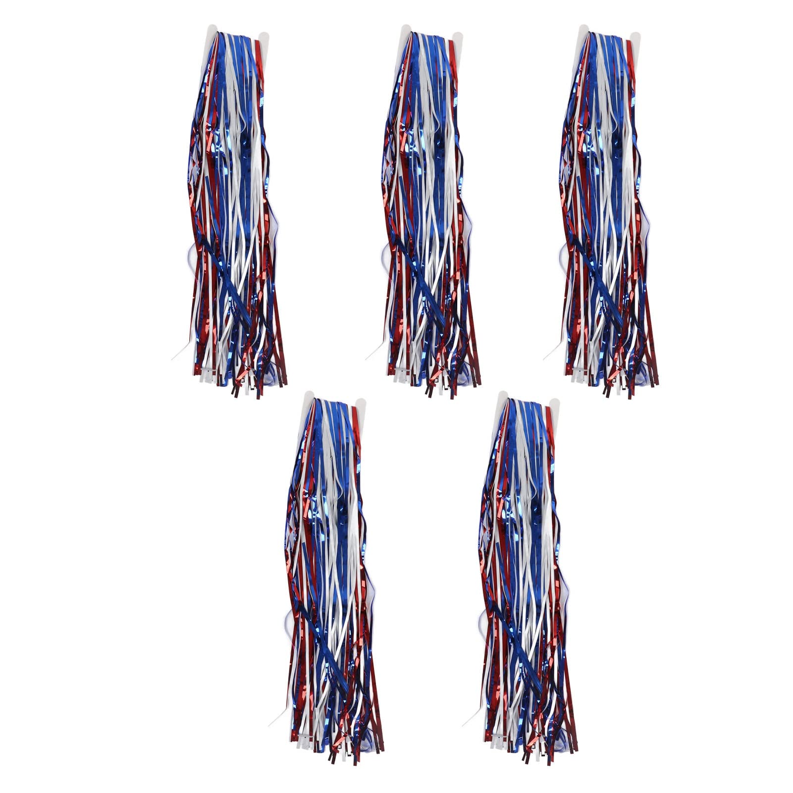 Tgoon Fringe Curtains - Clear Texture Party Backdrop in Red, White & Blue | Perfect for Festival Decorations, Birthday Parties, and Patriotic Events