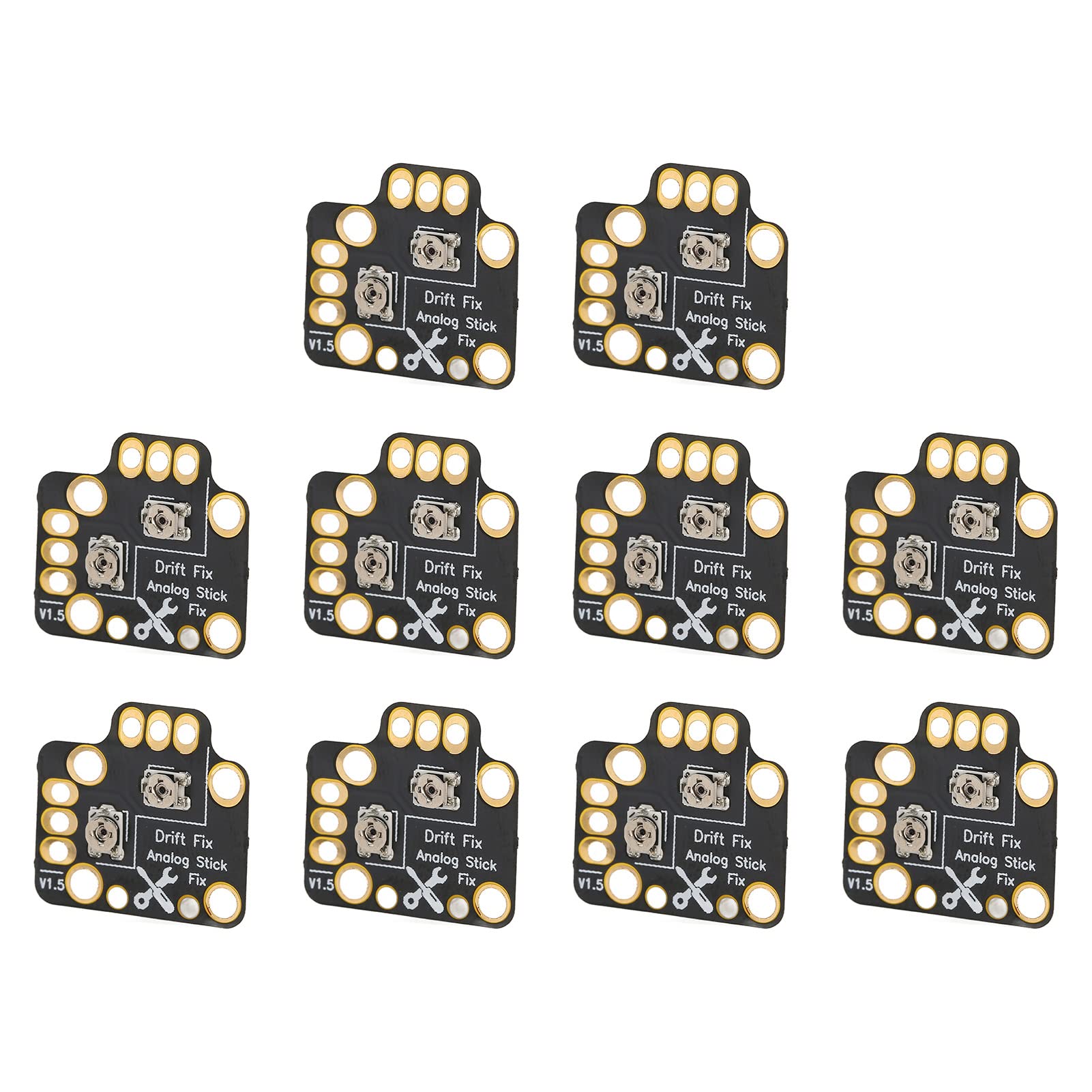 10pcs Gamepad Joystick Drift Repair Board - Left & Right Analog Stick Drift Fix Mod for PS4 PS5 Xbox Controllers - Perfect for Gaming, Competitive Play & Controller Maintenance