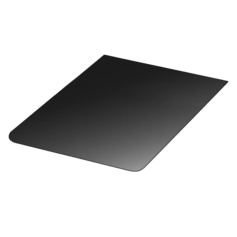 Black Floor Plate 100x100 cm - Durable Metal Floor Protection for Garages, Workshops & High-Traffic Areas
