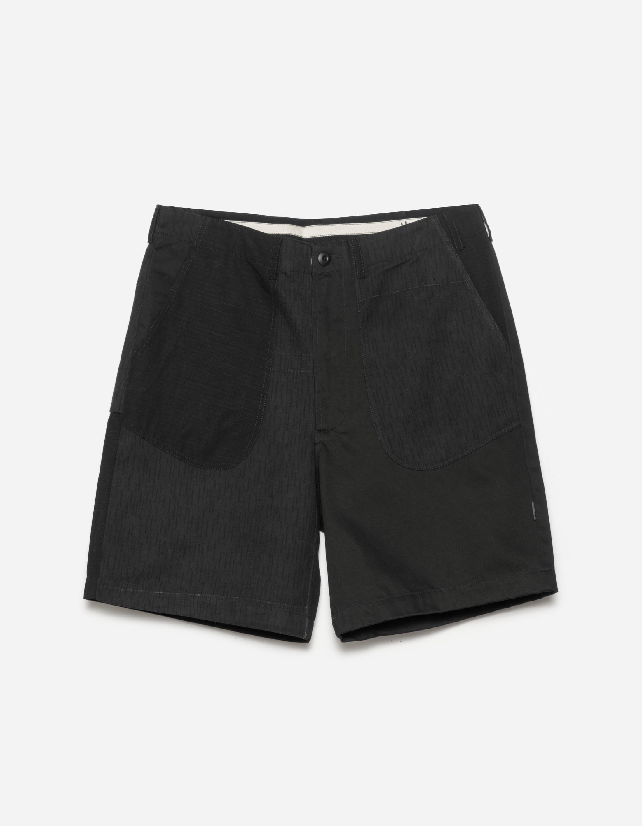 Upcycled Fixed Deck Shorts for Men - Black - Eco-Friendly Swimwear & Beach Shorts for Surfing, Swimming, and Summer Outdoor Activities