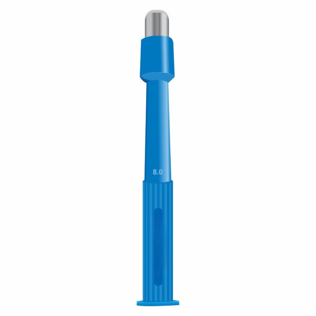 Sterile Krystal Disposable Punch Biopsy Tool with Protective Cap - 8.0mm Single-Use Punch Blade for Medical Procedures & Jewelry Piercing - Individually Packed (25-Pack) | Ideal for Dermatology Clinics, Tattoo Studios & Body Piercing Shops