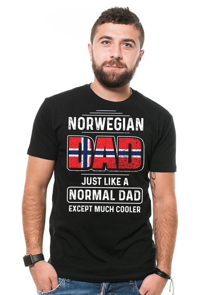 Norwegian T-Shirt for Men - Funny Norway Graphic Tee - Perfect for Travel, Gifts & Casual Wear