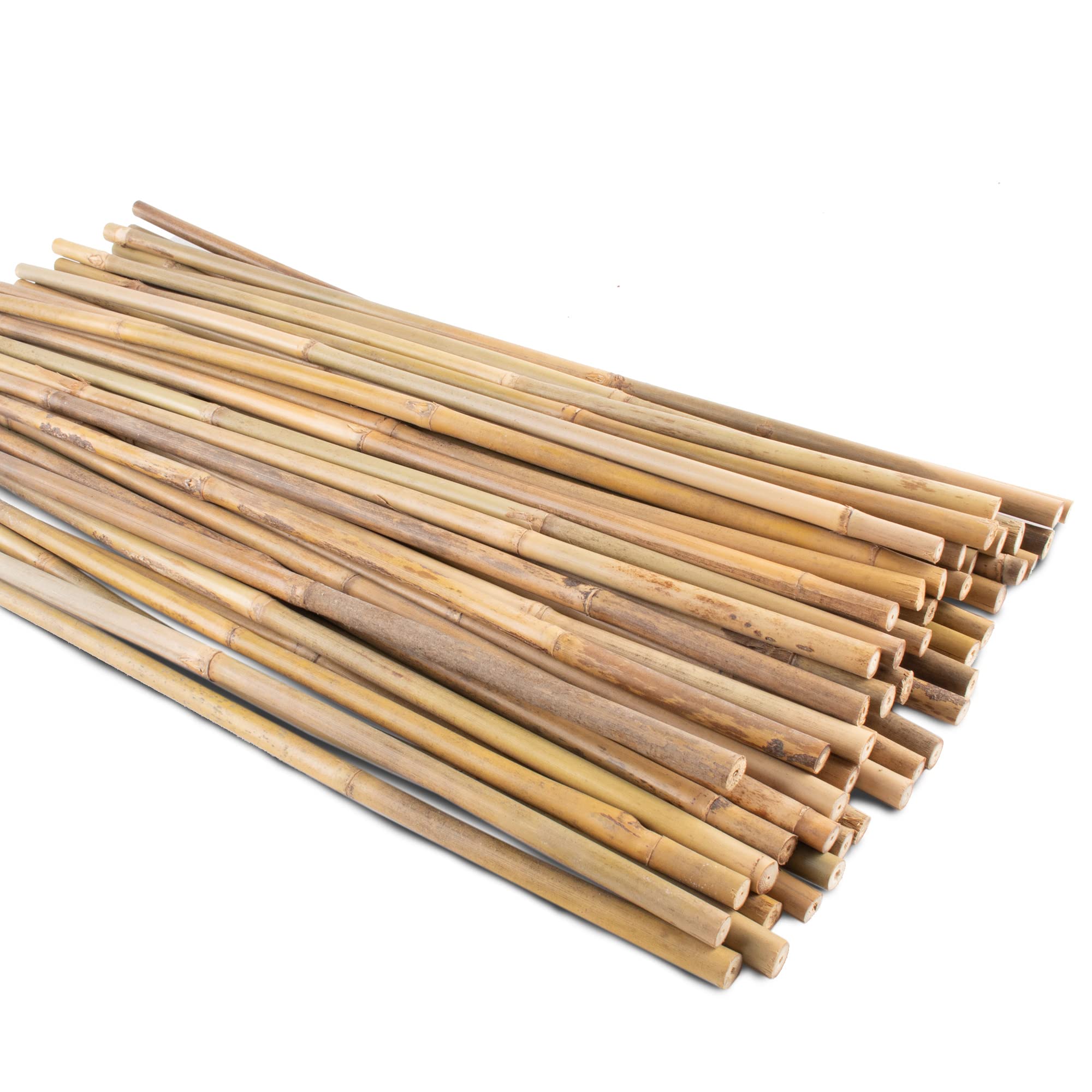 50Pcs Natural Bamboo Garden Stakes - 16 Inch Plant Support Sticks for Tomatoes, Beans & Potted Plants | Indoor & Outdoor Gardening Supplies | Perfect for Vegetable Gardens, Flower Beds & Container Plants